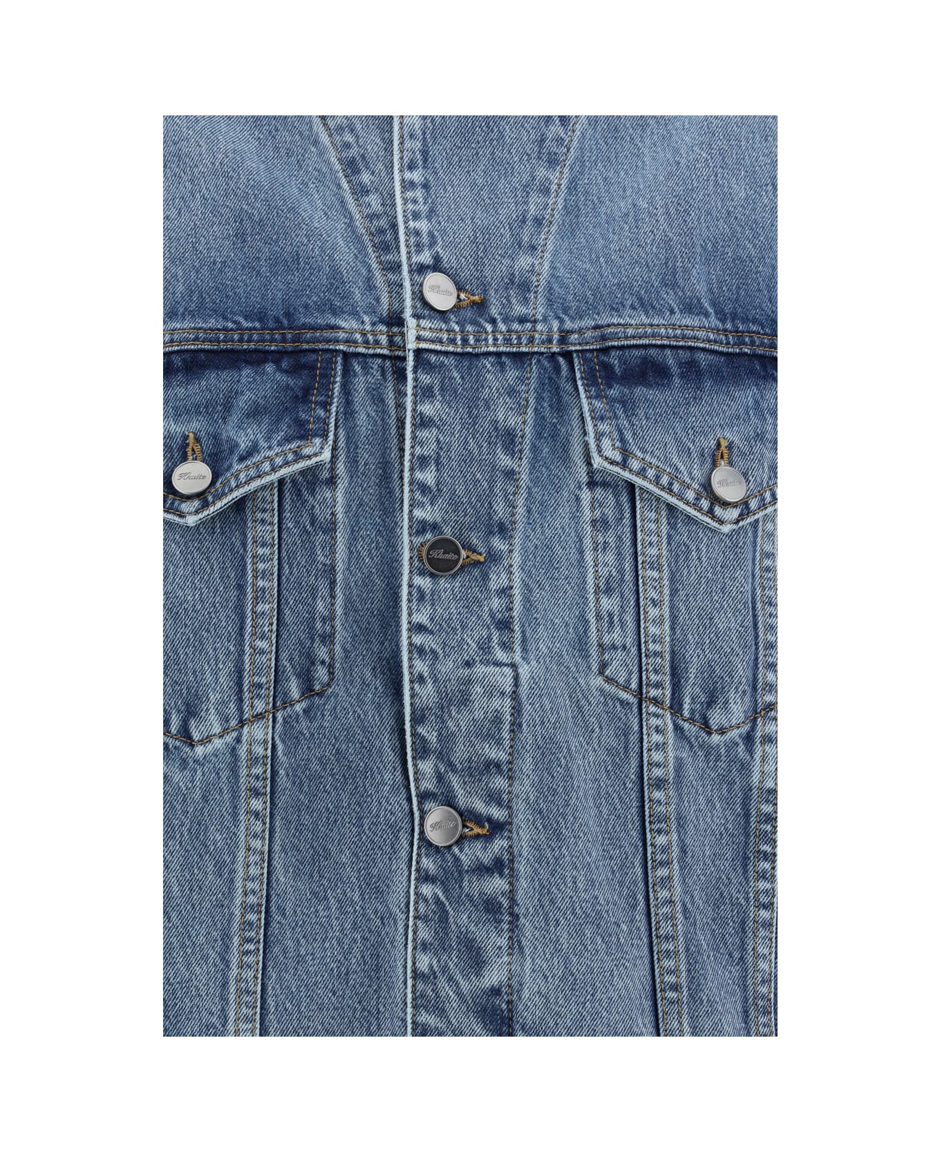 Khaite Grizzo Denim Jacket - BLUE