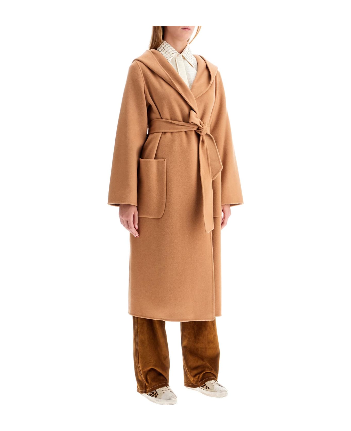 Ivy Oak Celia Edie Hooded Coat - GOLDEN CAMEL (Beige)