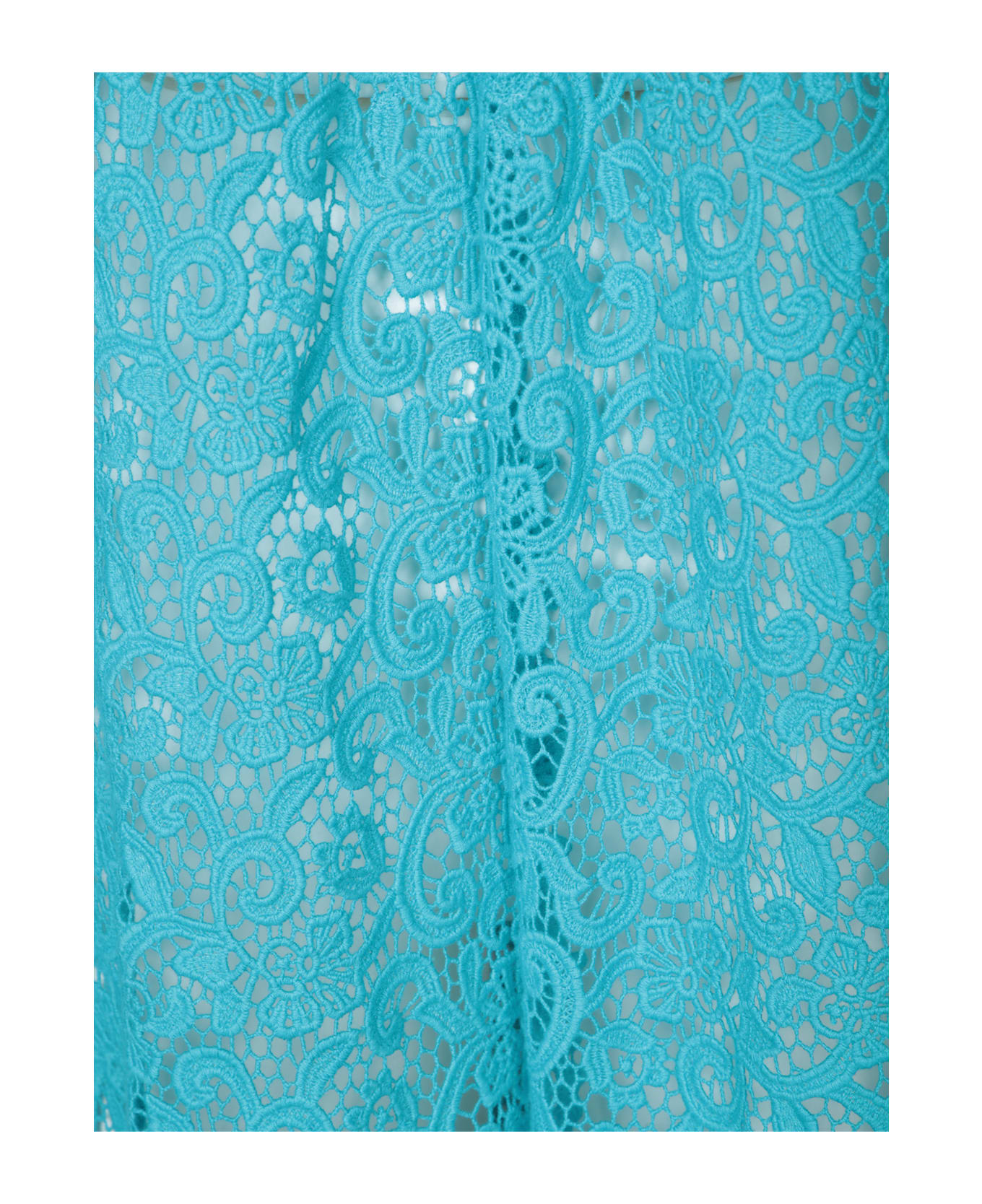 Ermanno Scervino Blue Macramã© Duster - Blue
