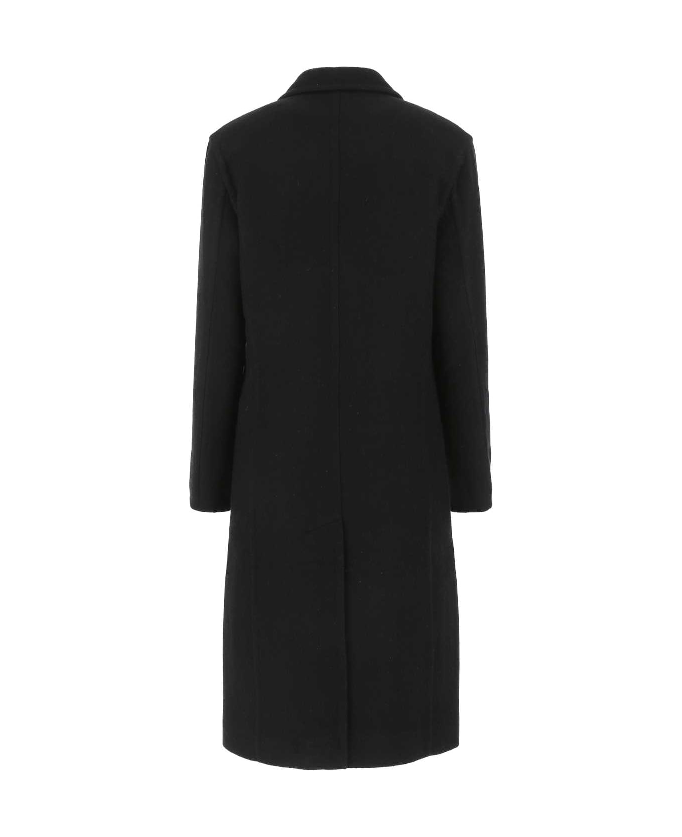 Givenchy Black Wool Blend Coat - 002 コート