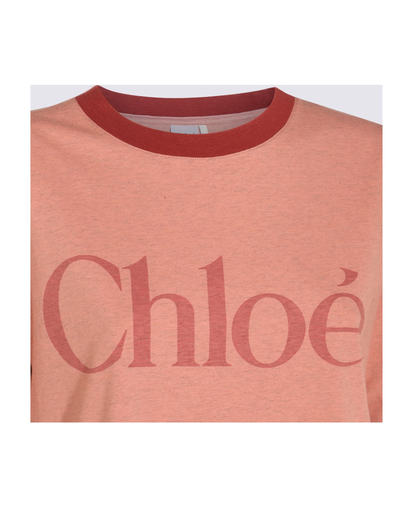 Chloé Pink Cotton T-shirt - Petal Pink