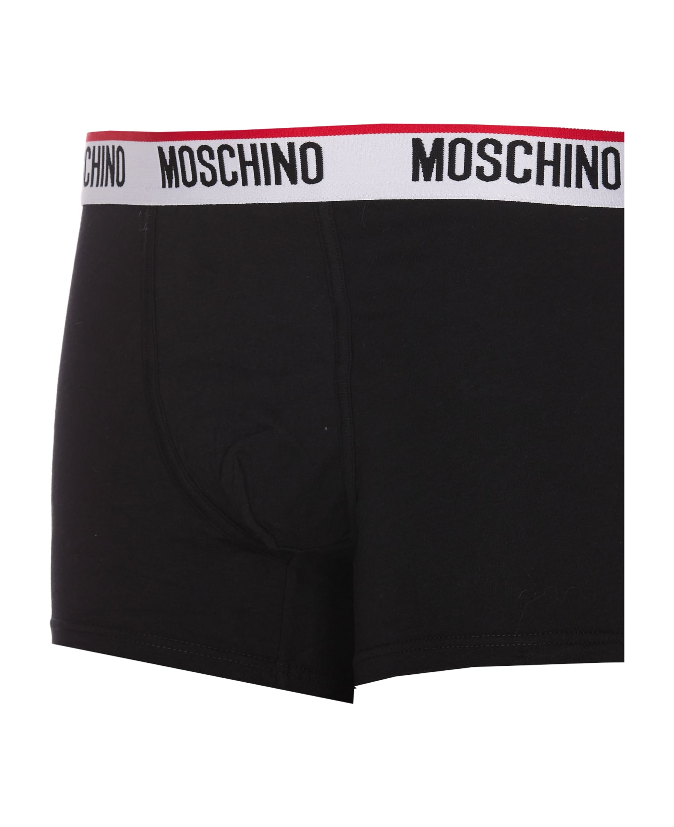 Moschino Band Logo Bipack Boxer - Black