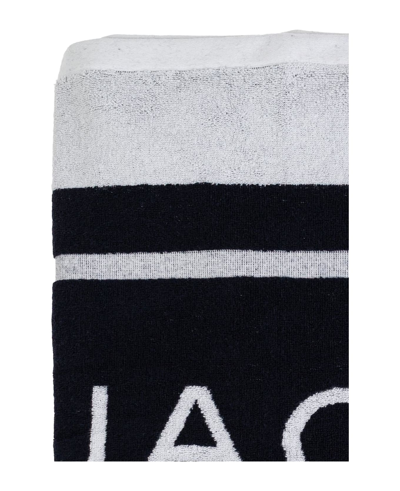 Jacquemus Towel With Logo - WHITE/BLUE