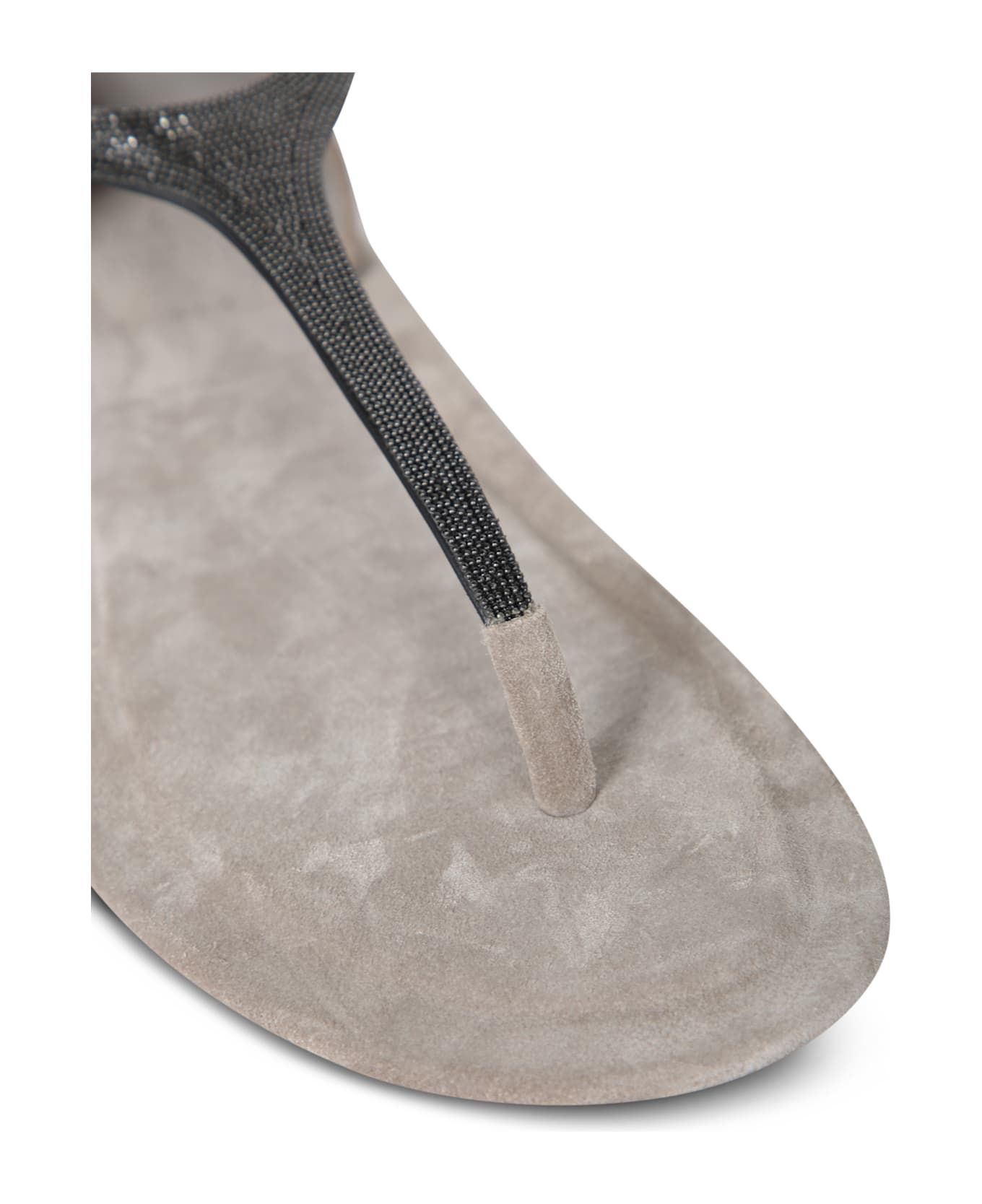Brunello Cucinelli Sandals With Decoration - Beige サンダル