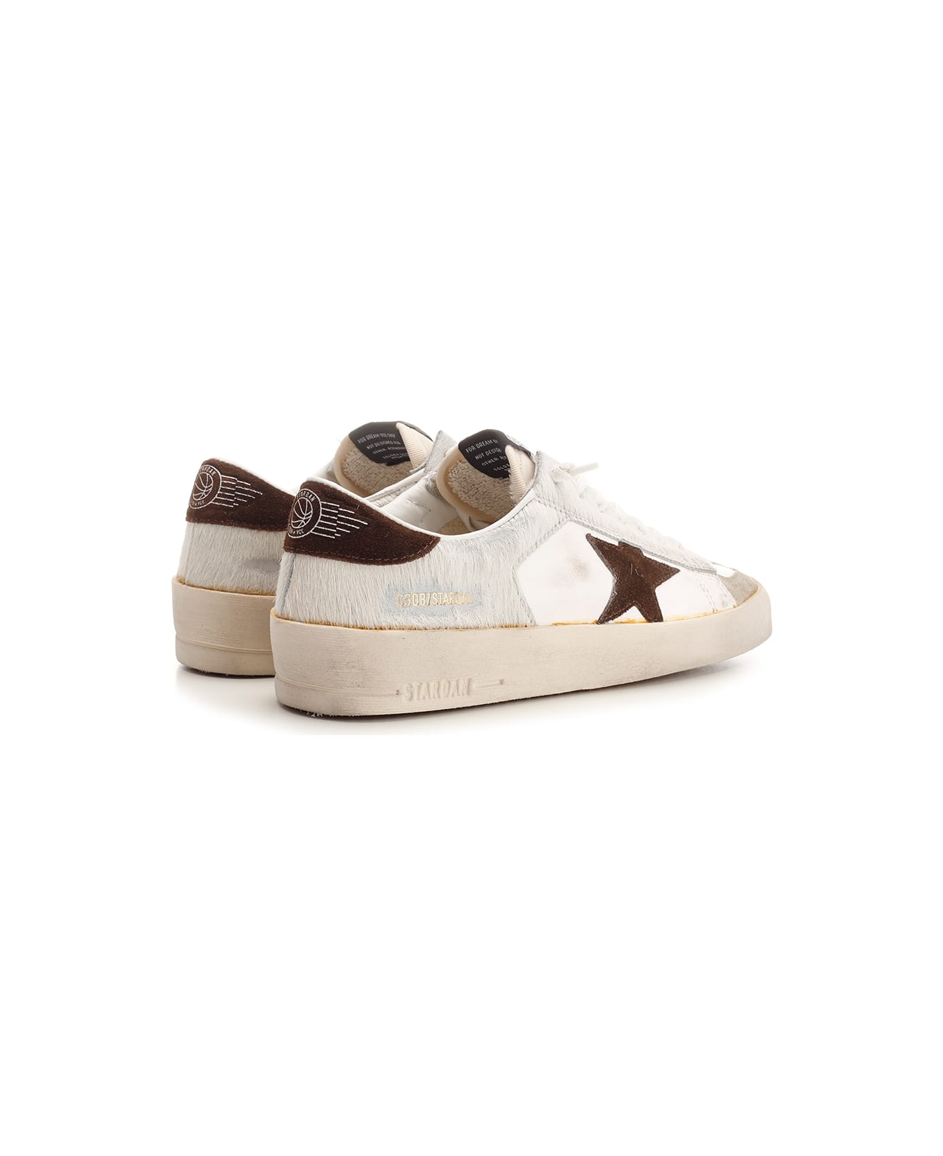 Golden Goose Stardan Sneakers - Cream/Taupe/White/Chocolate Brown