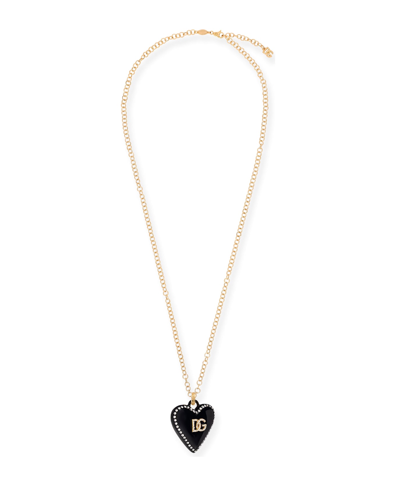 Dolce 
Gabbana Metal Necklace With Rhinestones - Golden