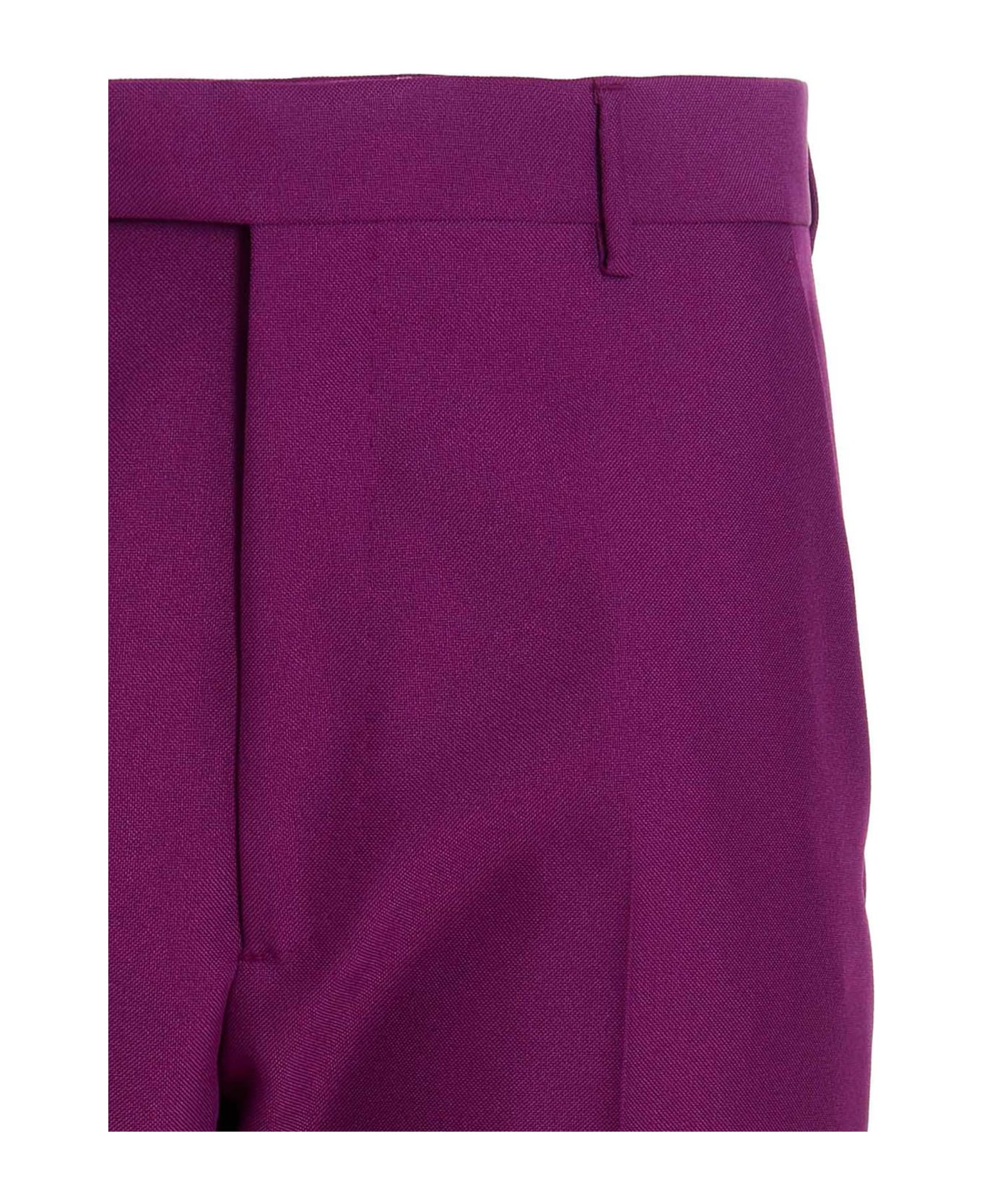 Gucci Corduroy Hem Pants - Purple