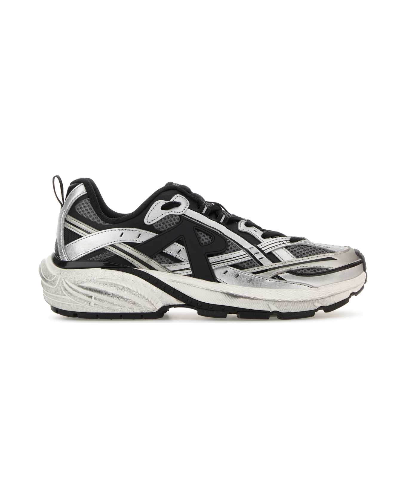 REPRESENT Multicolor Mesh And Rubber Storm Runner Sneakers - SILVER/BLACK