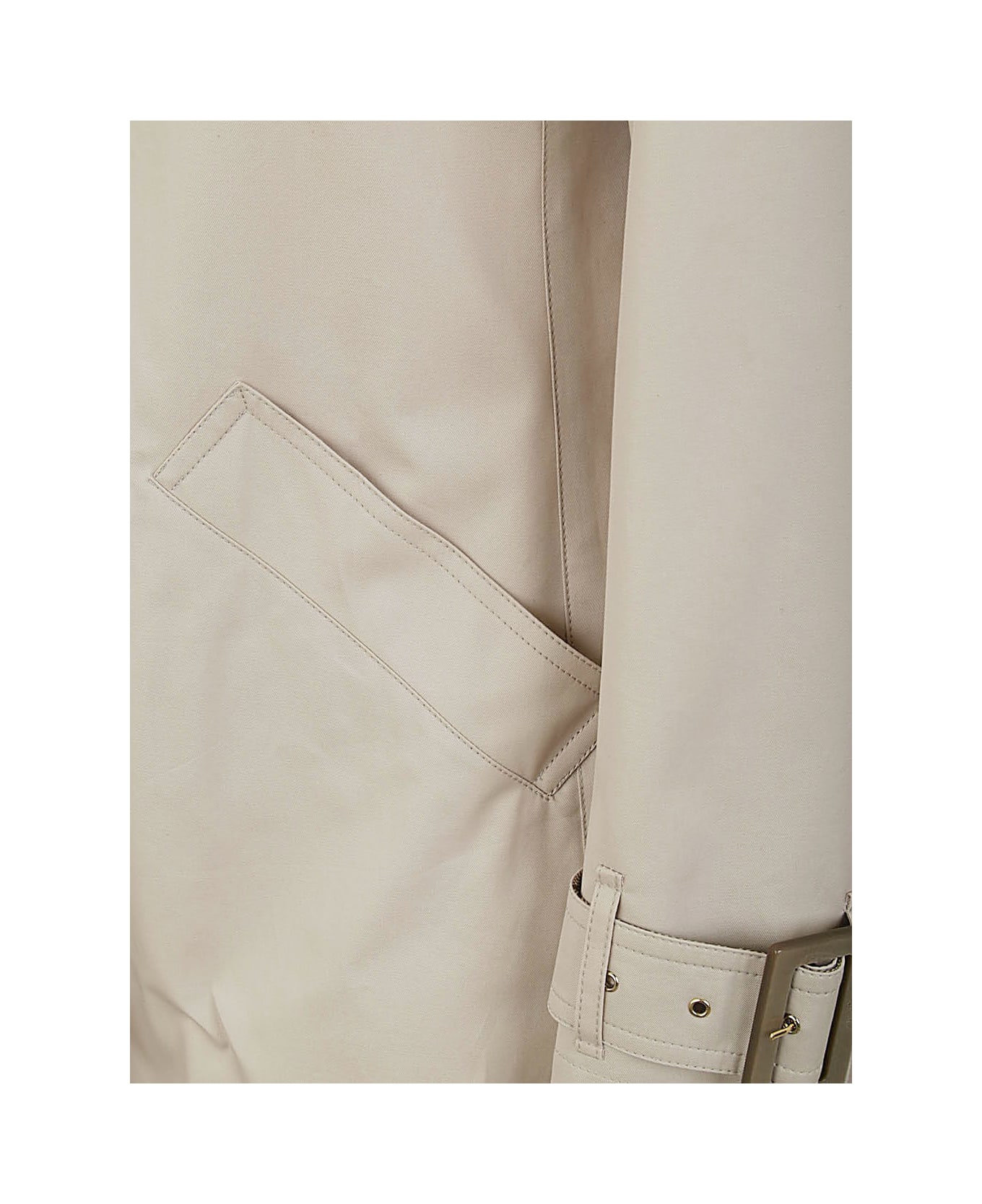 Herno A Line Short Trench - Pearl Grey