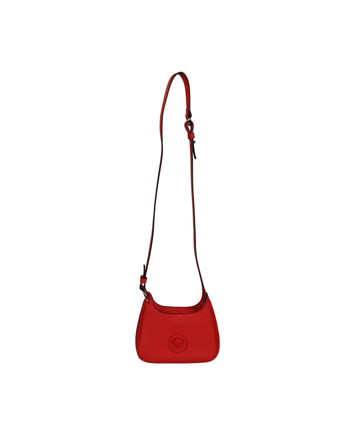 Versace Leather Crossbody Bag - red トートバッグ