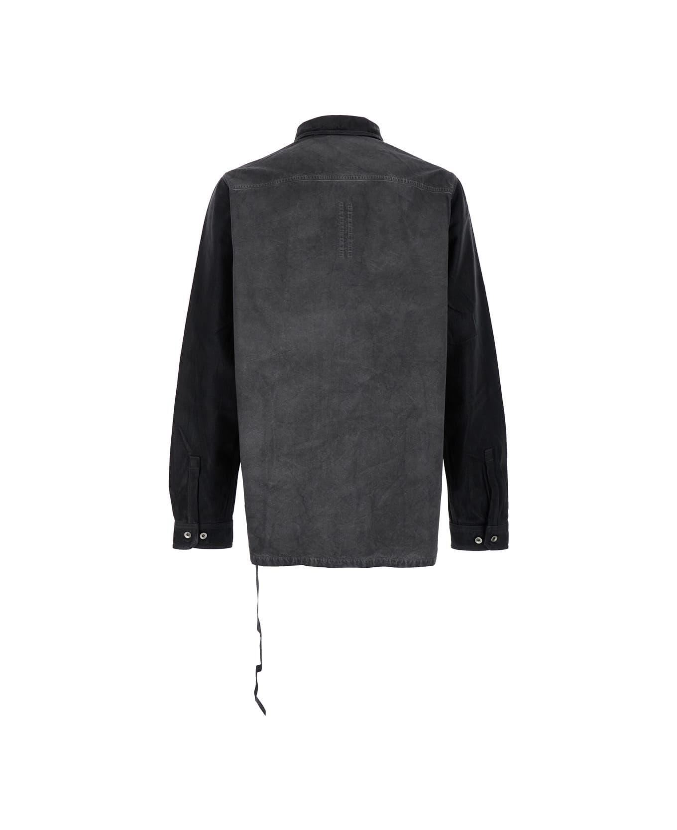 DRKSHDW 
splintered
 Grey Shirt With Classic Collar And Faded Effect In Cotton Man - Grey
