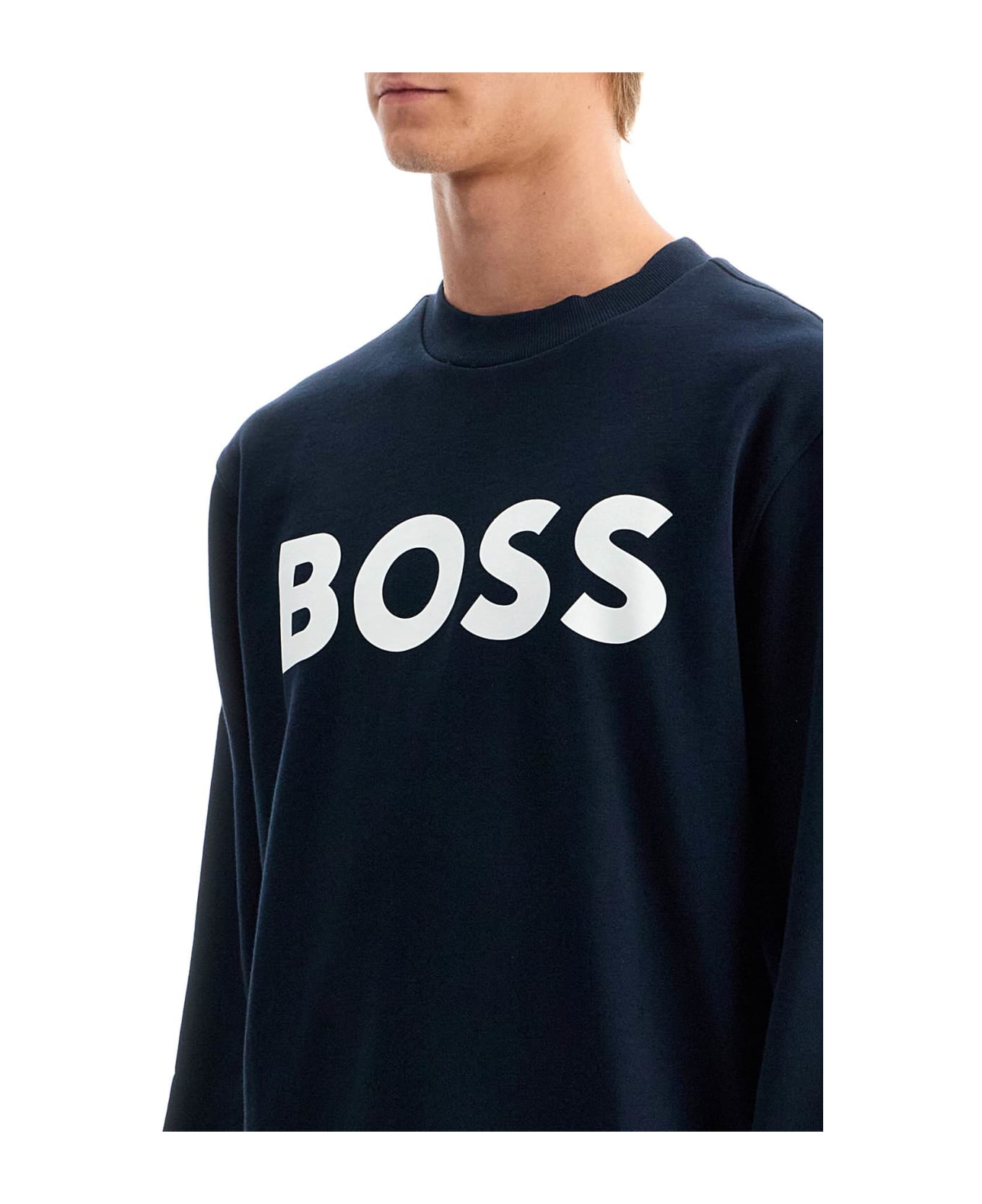 Hugo Boss Webasiccrew Logo - DARK BLUE (Blue)