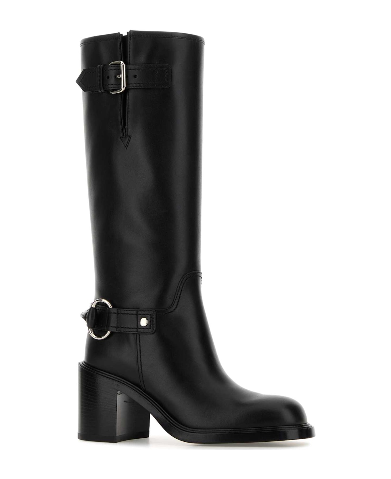 Gucci Black Leather Boots - Black