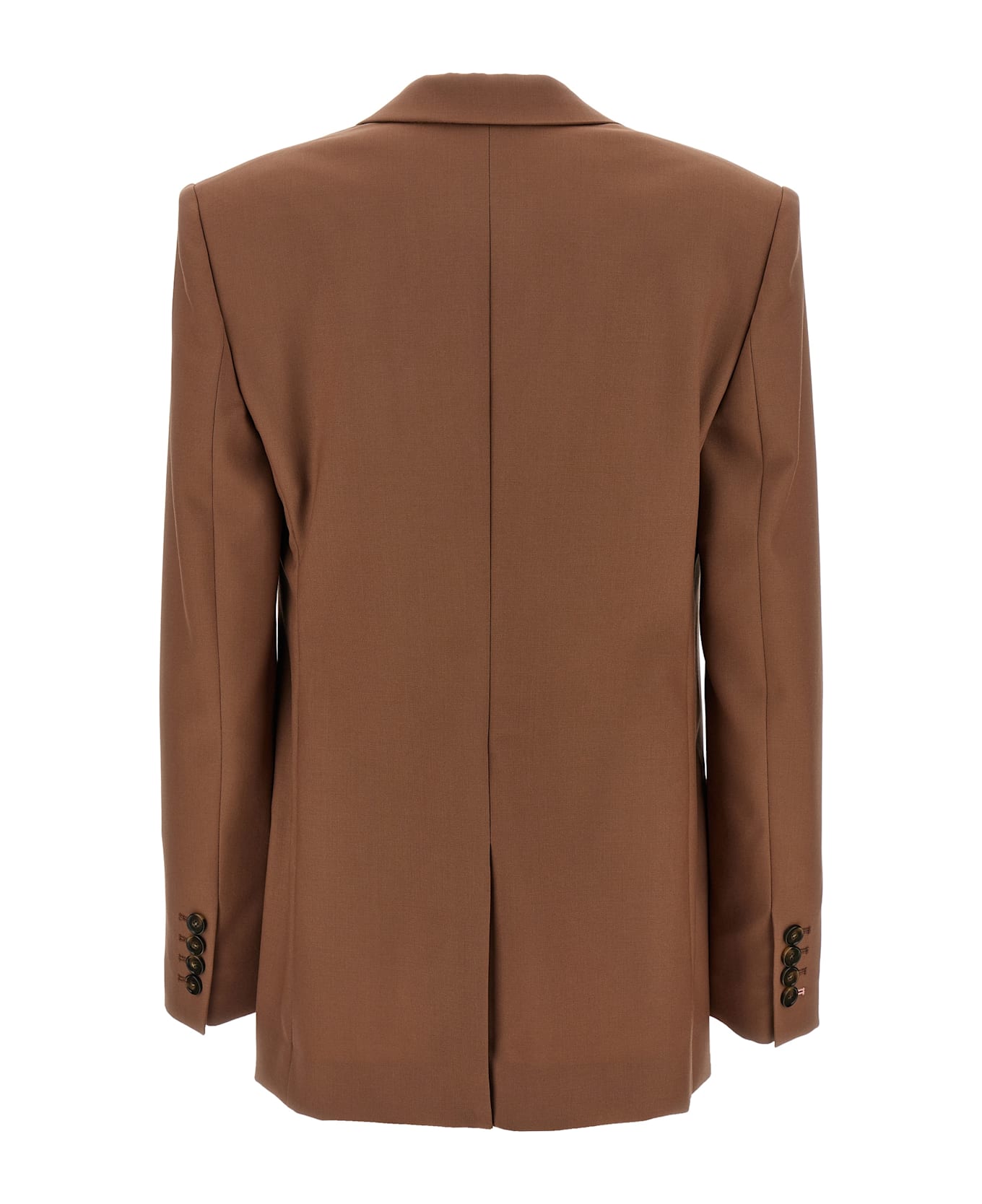 Stella McCartney Single-breasted Wool Blazer - Brown