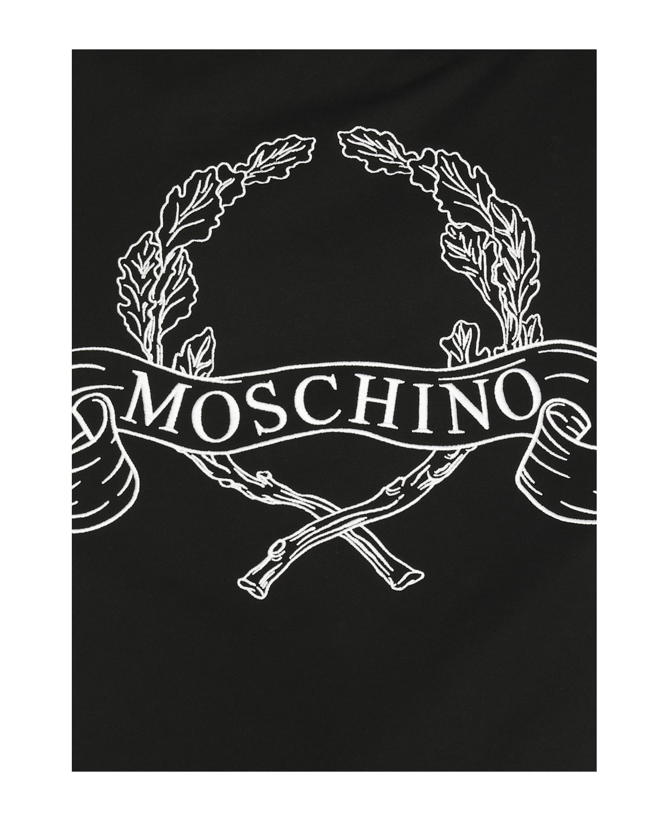 Moschino Sweatshirt With Embroidery - BLACK