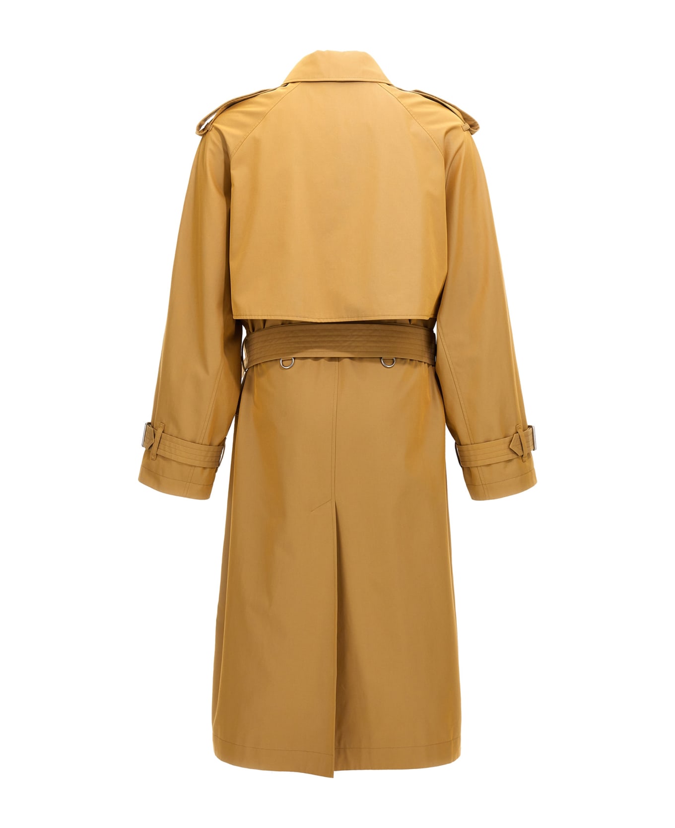 Burberry Double-breasted Long Trench Coat - Beige
