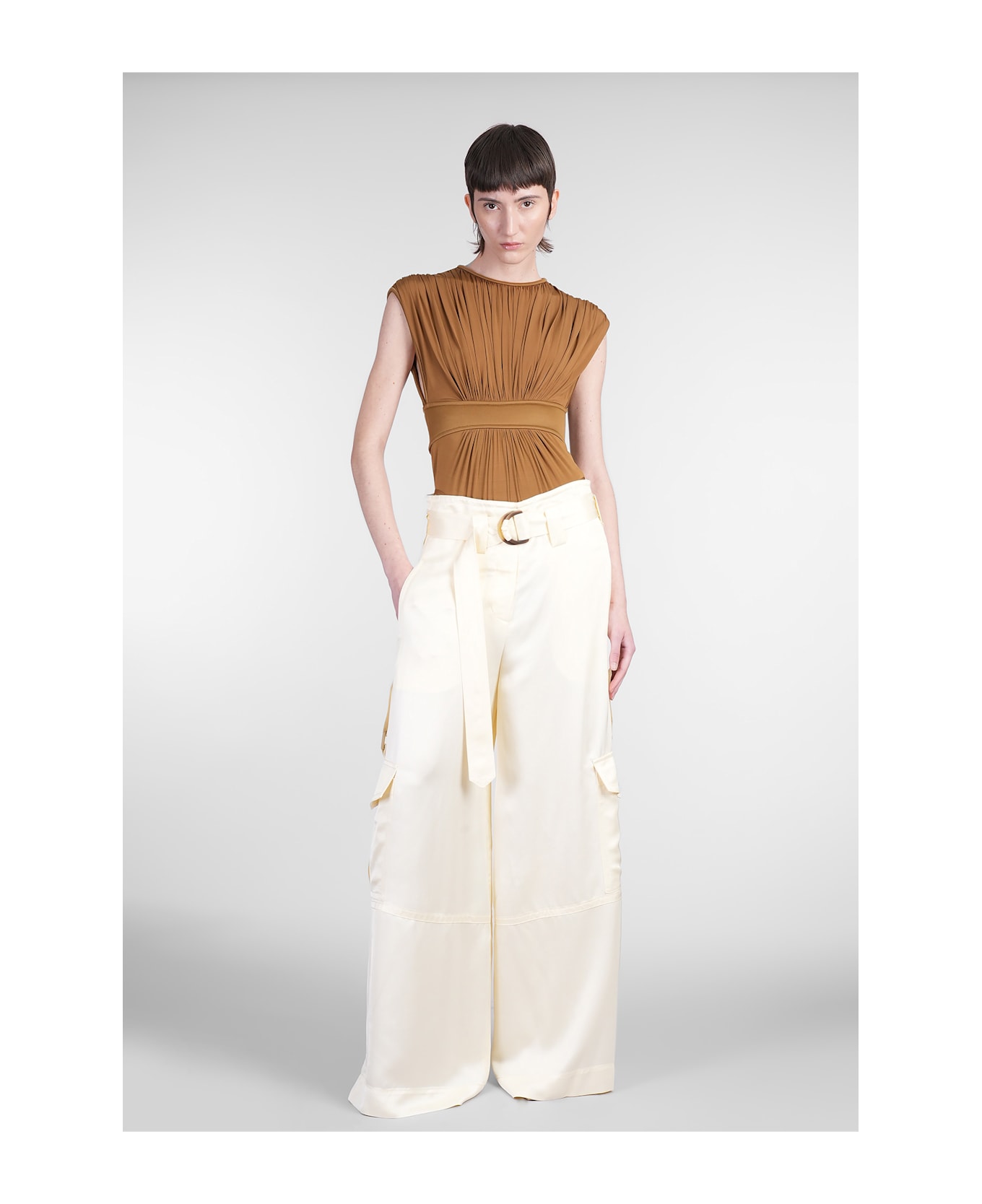 Zimmermann Body In Taupe Viscose - Kha Khaki