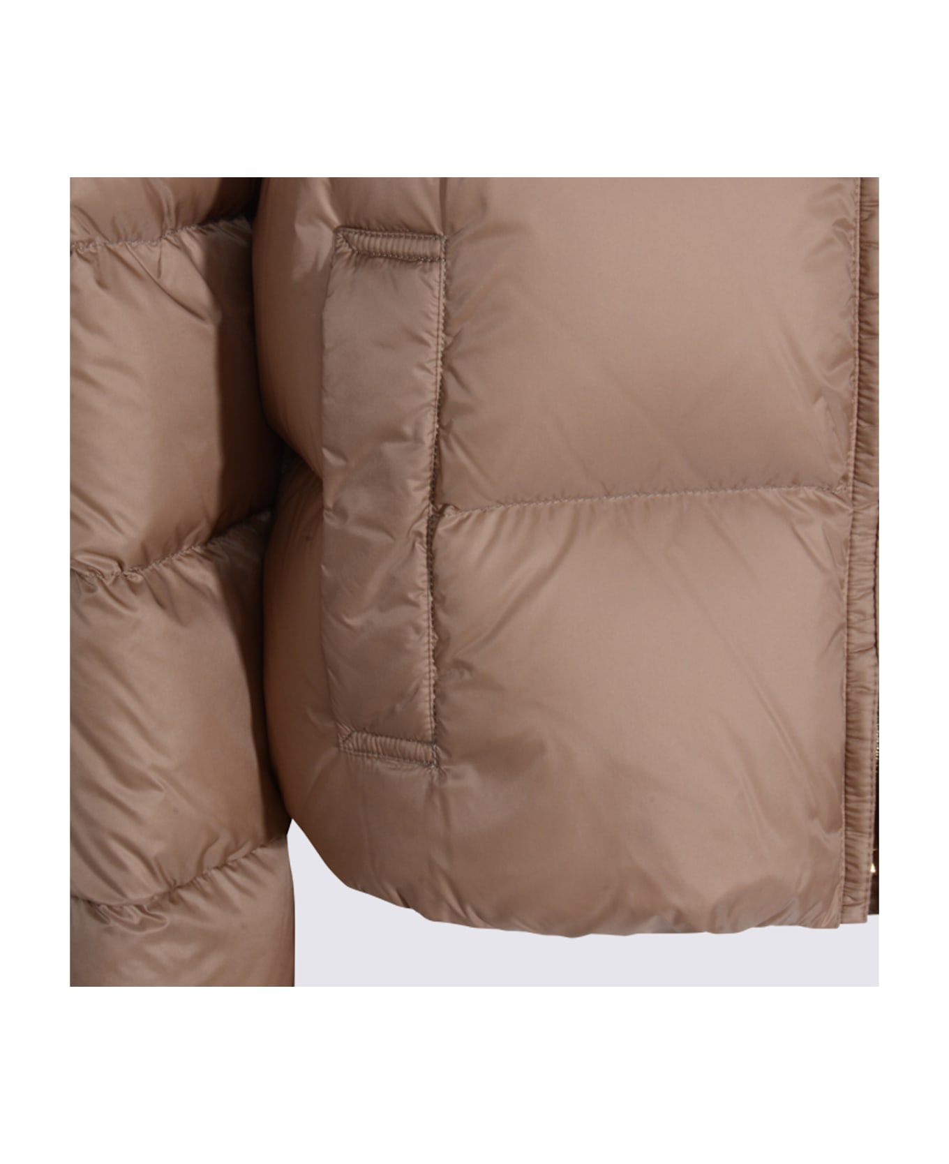 Max Mara The Cube Beige Trebi Down Jacket - Camel