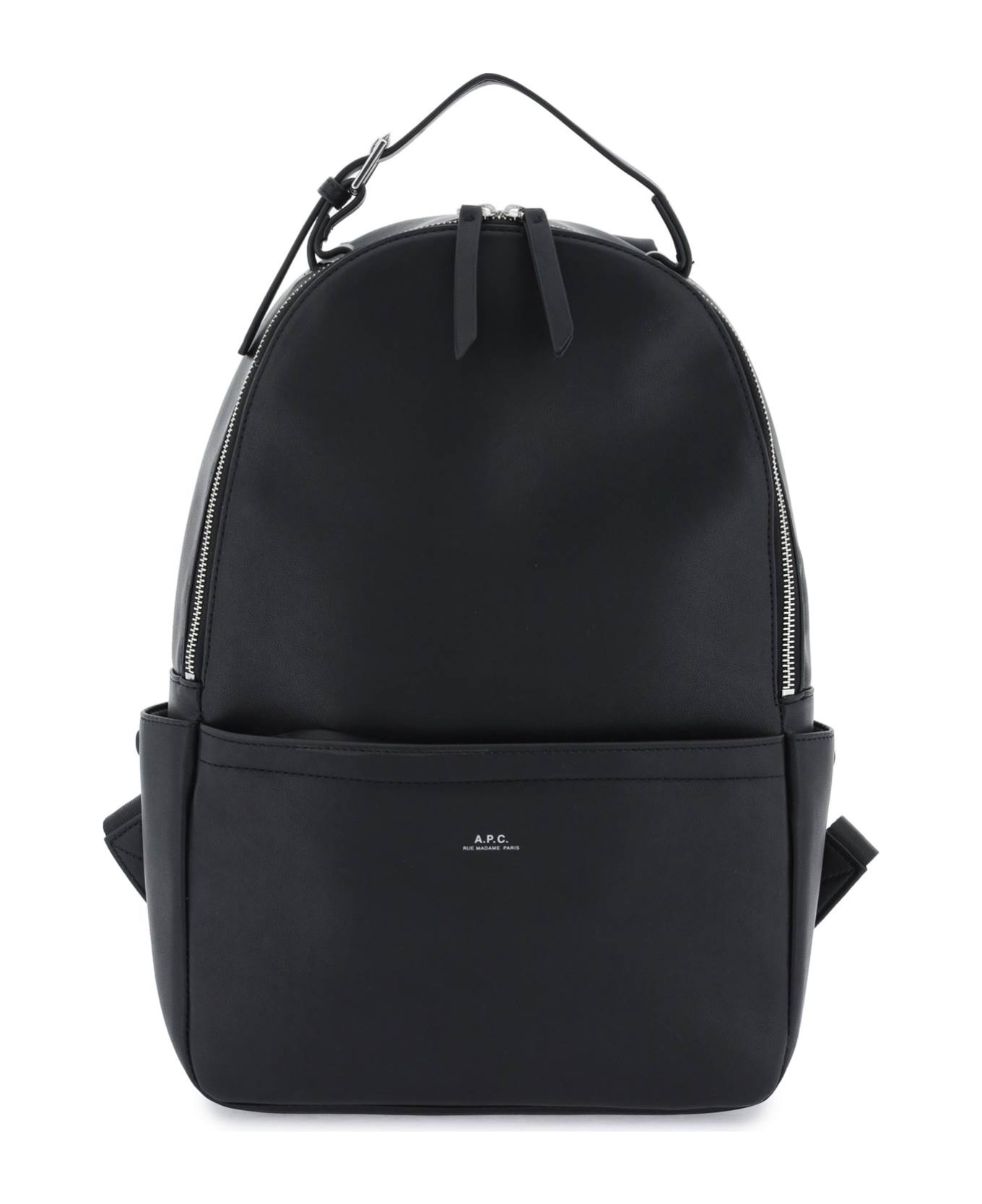 A.P.C. Logo Top Zip Backpack italist