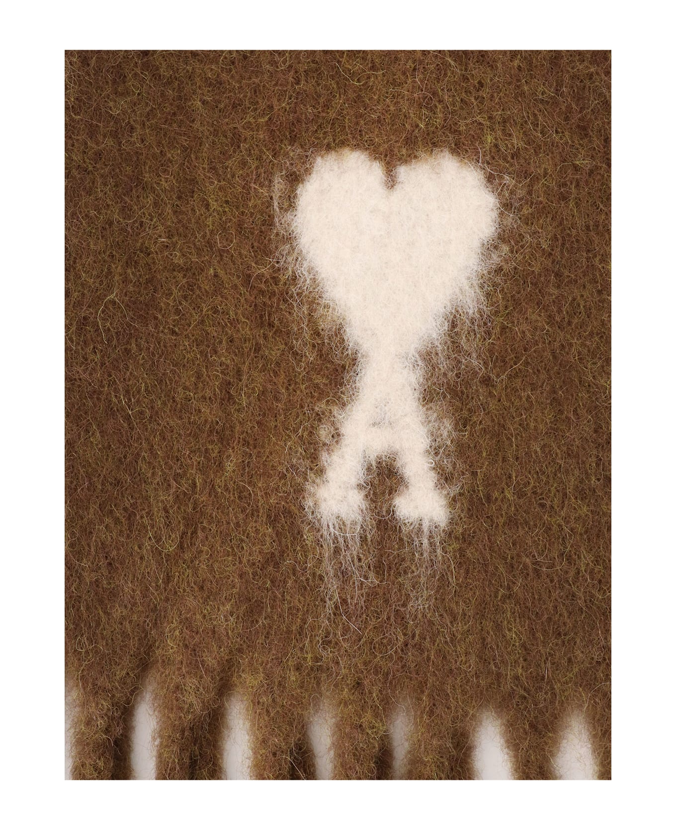 Ami Alexandre Mattiussi Alpaca Blend Scarf - Brown