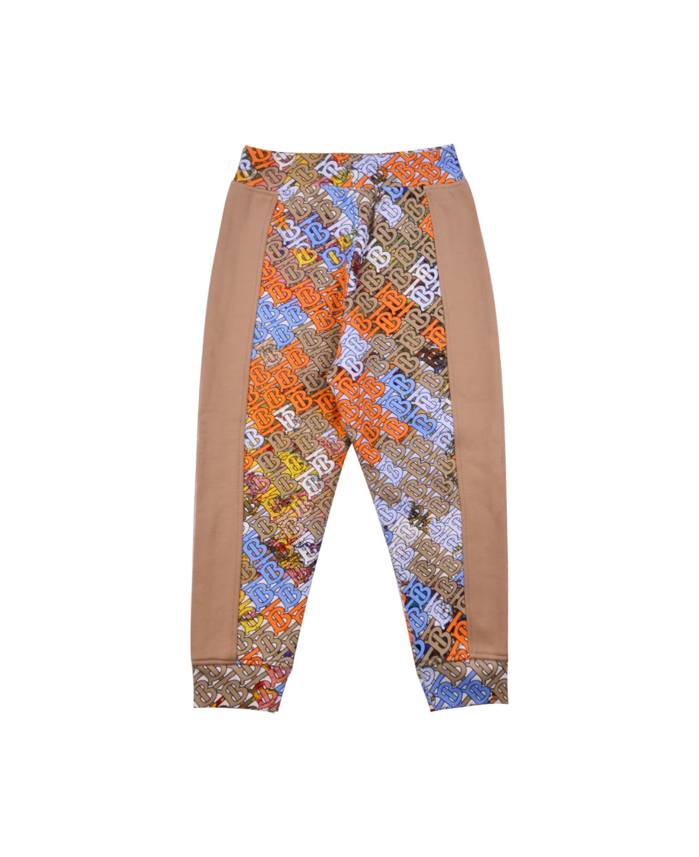 Burberry Cotton Trousers With Print - Multicolor