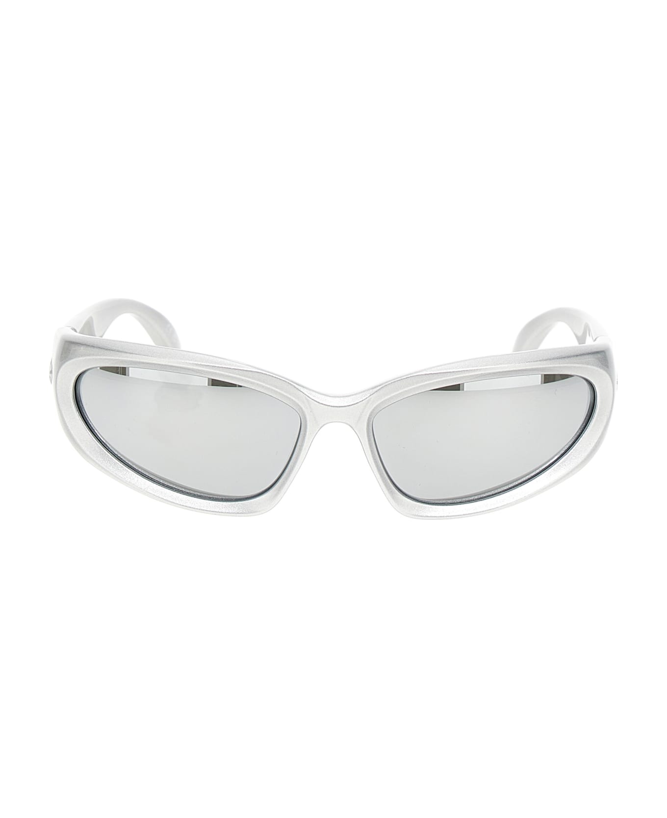 Balenciaga Eyewear Swift Oval Sunglasses - Metallic サングラス