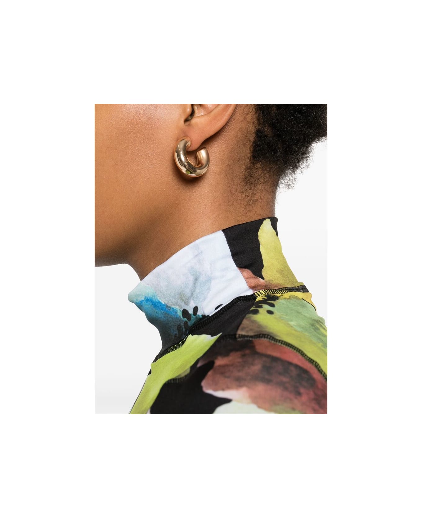 Stine Goya Sweater - BLACK/GREEN