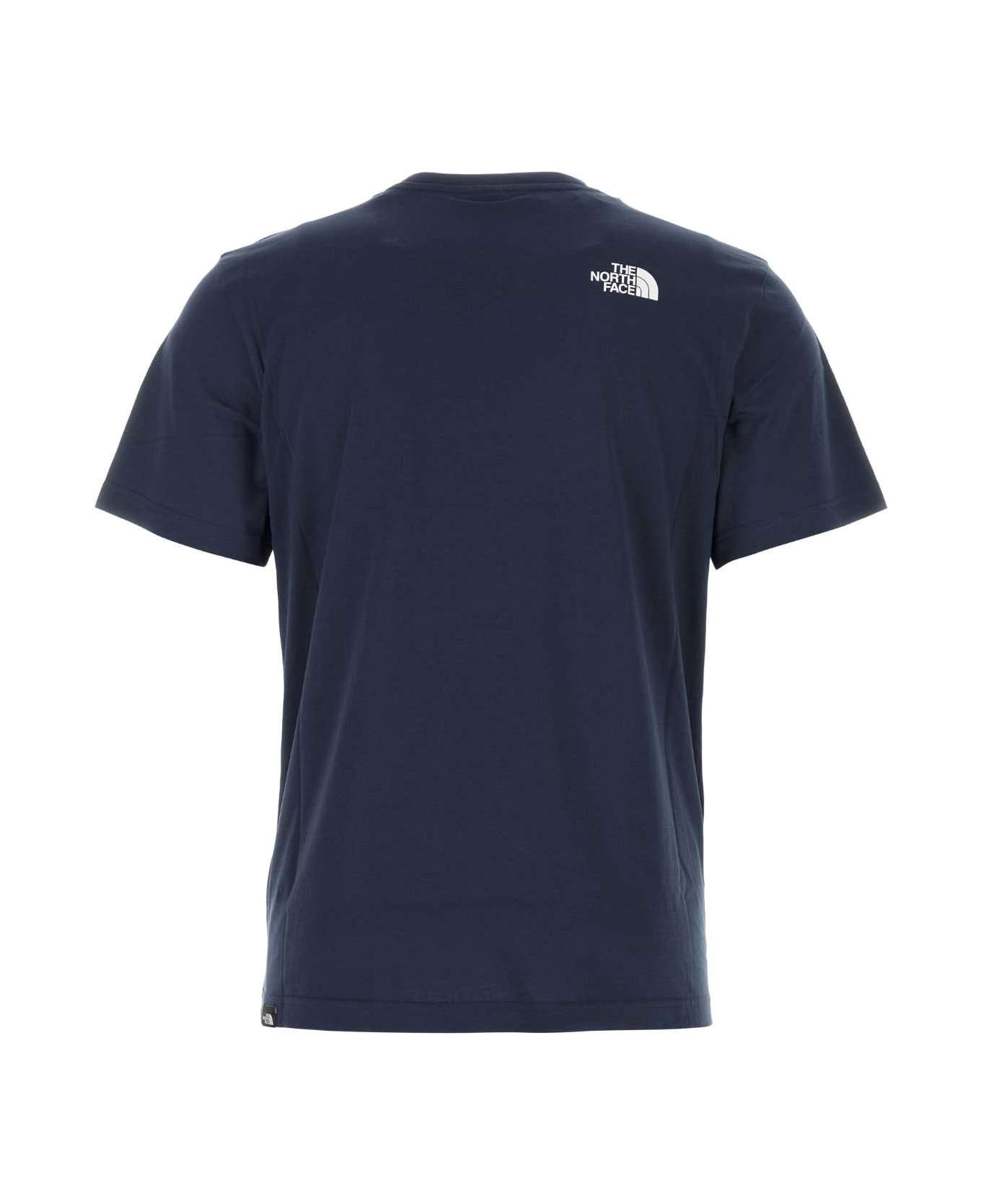 The North Face Navy Blue Cotton T-shirt - SUMMITNAVY
