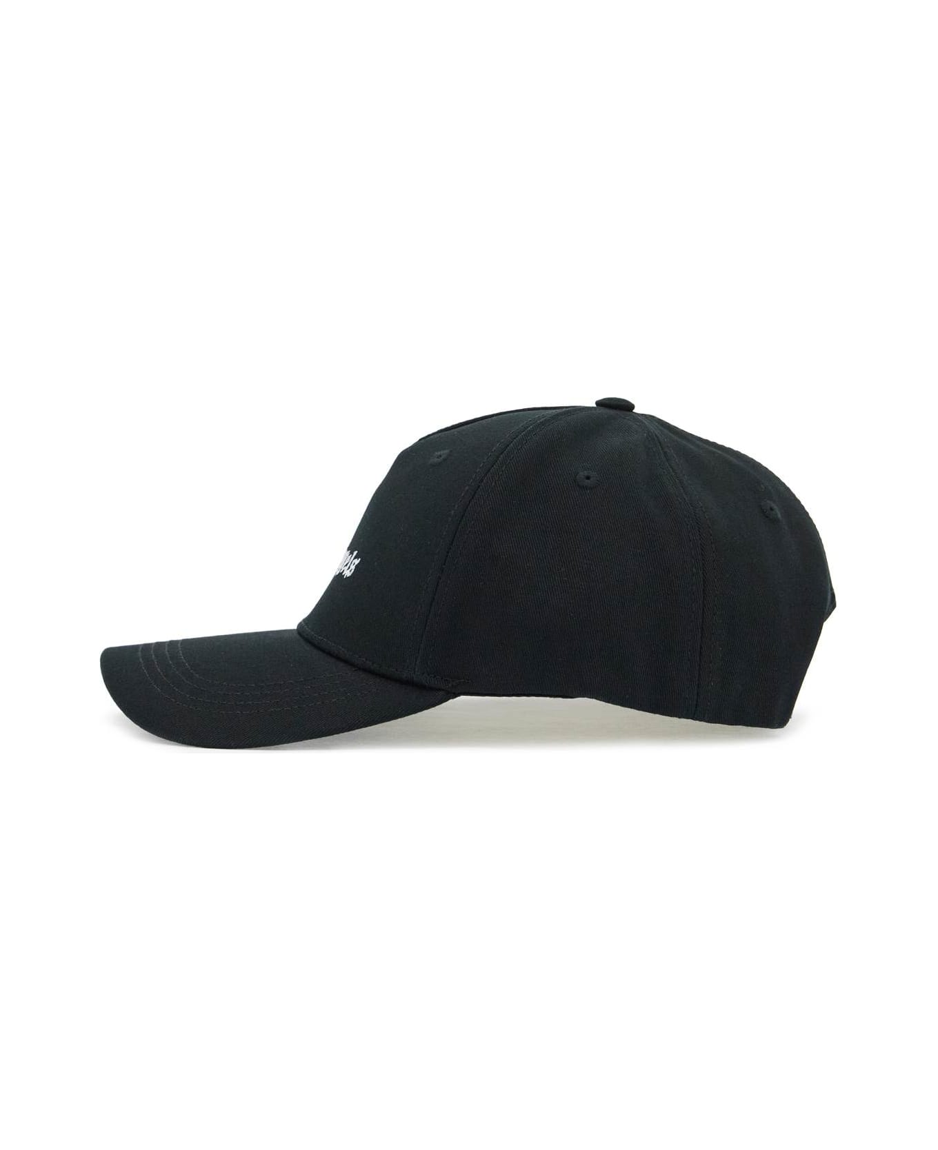 Palm Angels Classic Logo Cap - BLACK OFF WHITE