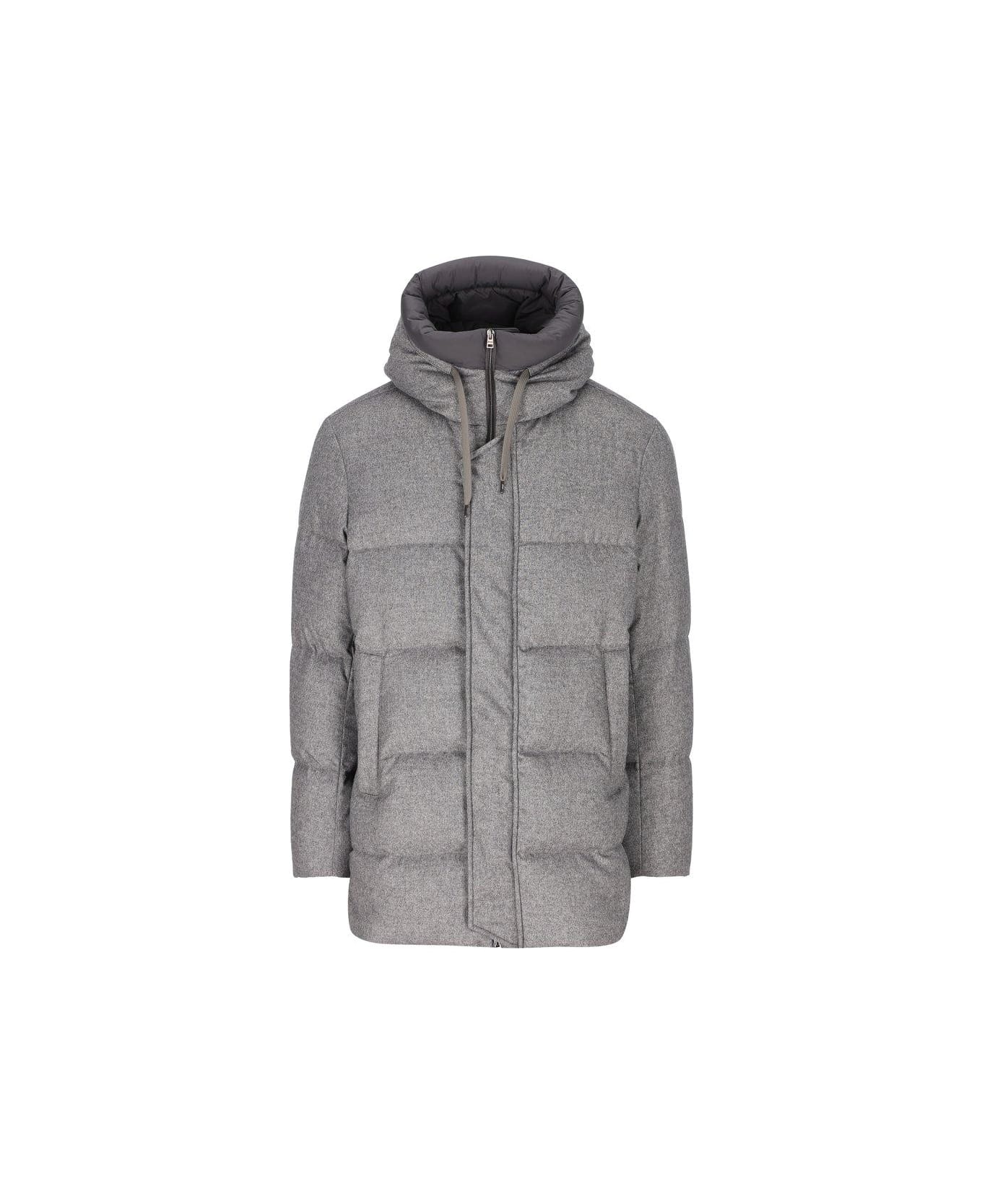 Herno Padded Bomber Jacket - Grey
