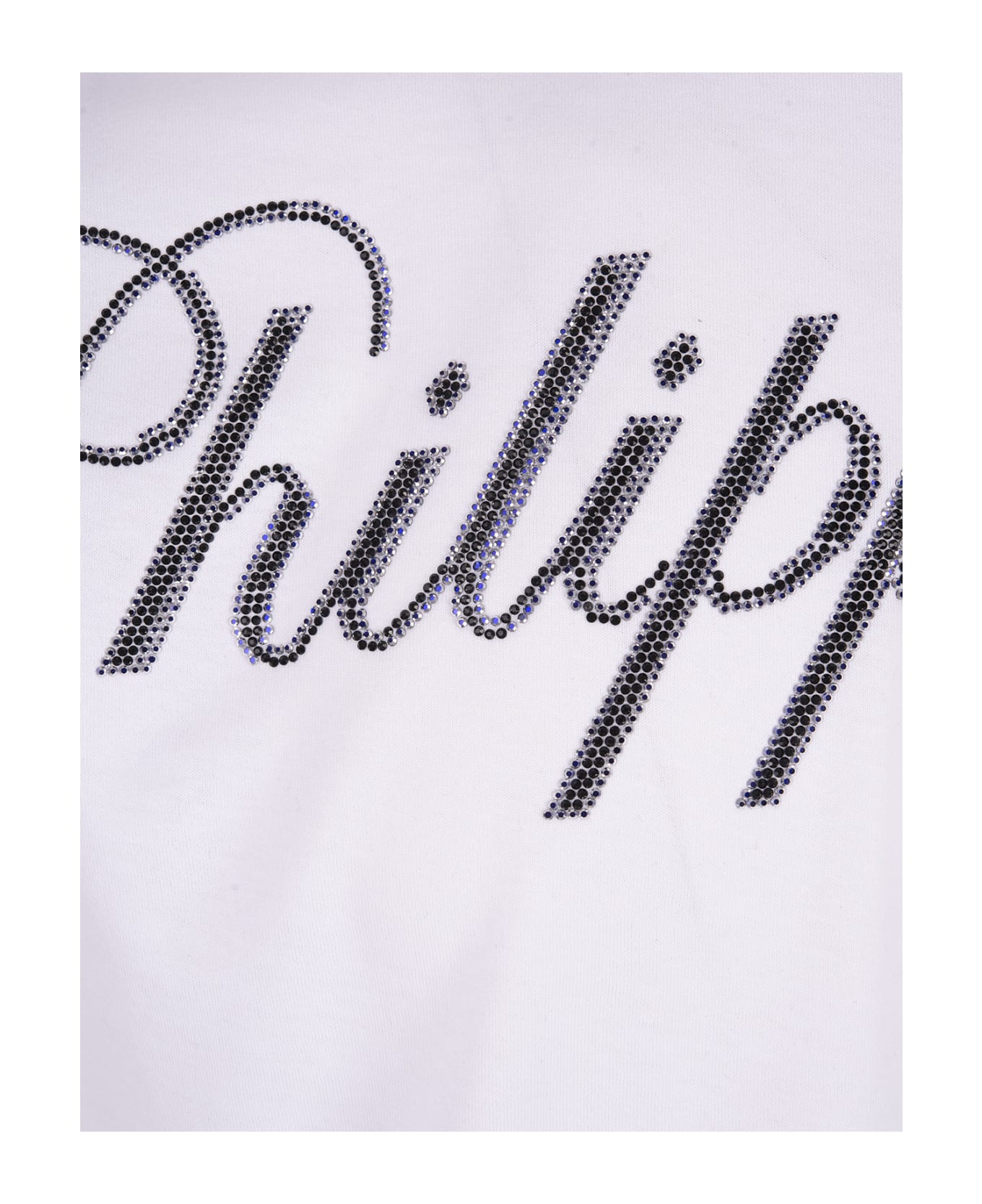 Philipp Plein White T-shirt With Crystals Philipp Plein Tm - White シャツ