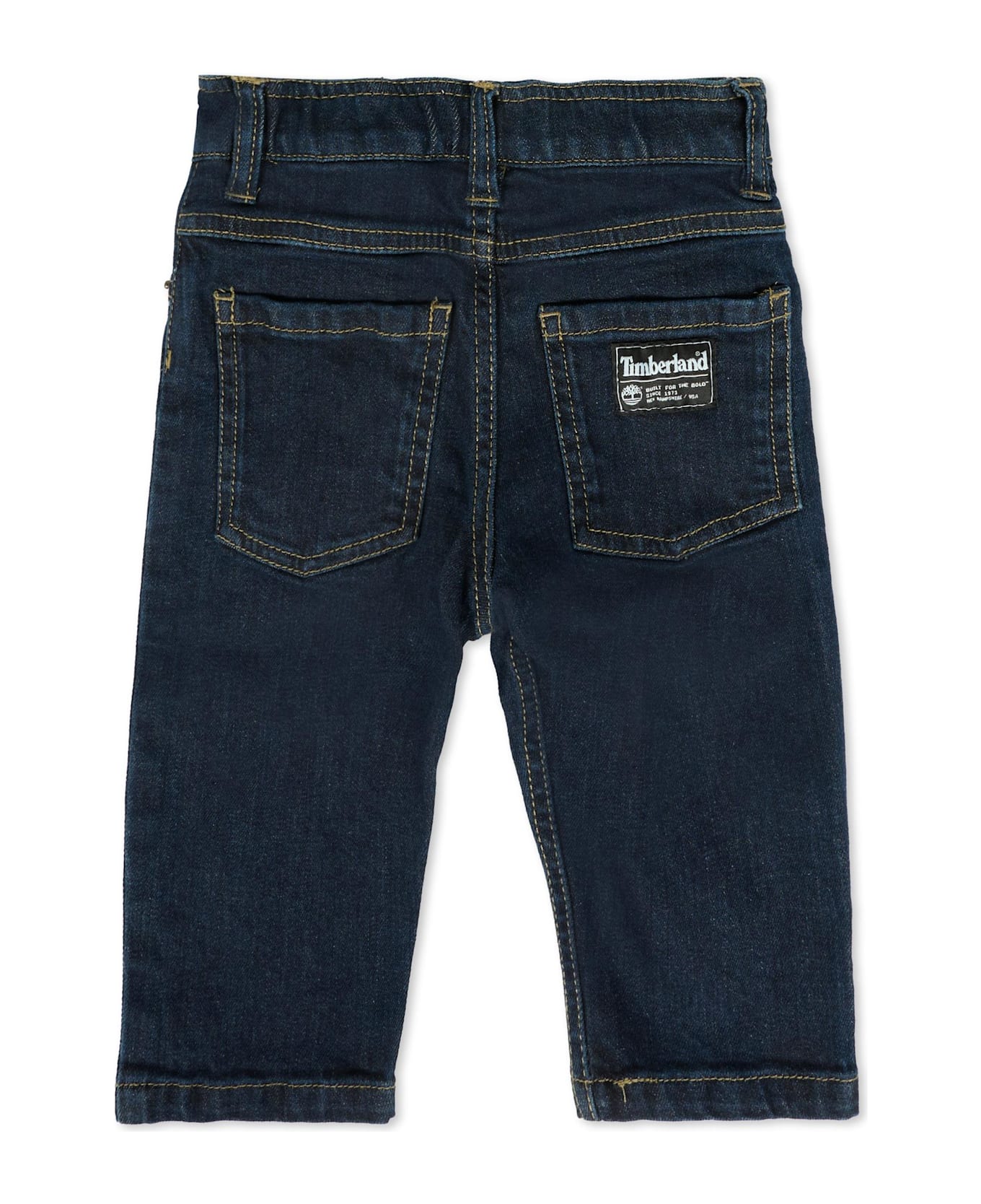Timberland Denim Jeans For Baby Boy With Patch - Denim