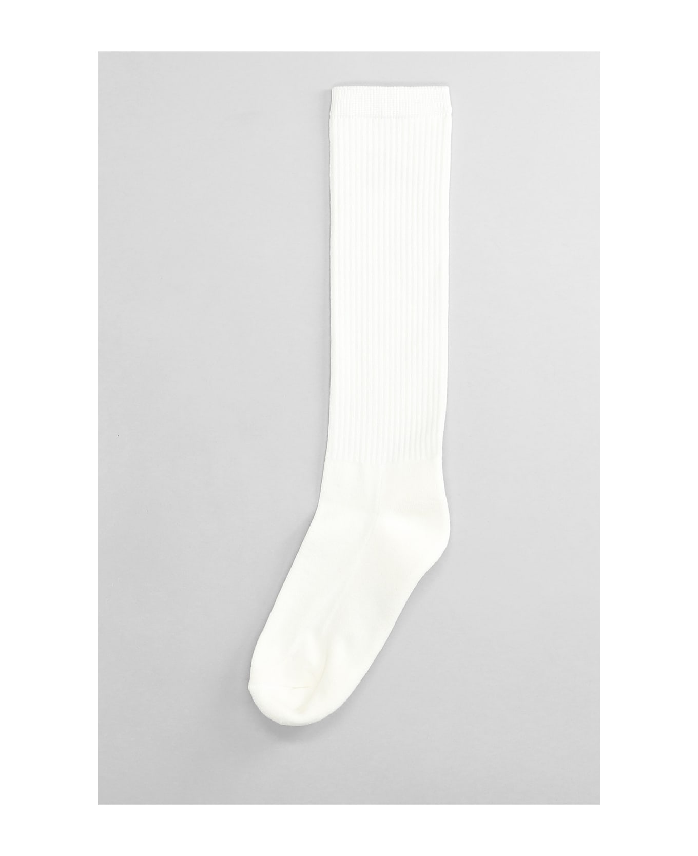 Autry Socks In White Cotton - white