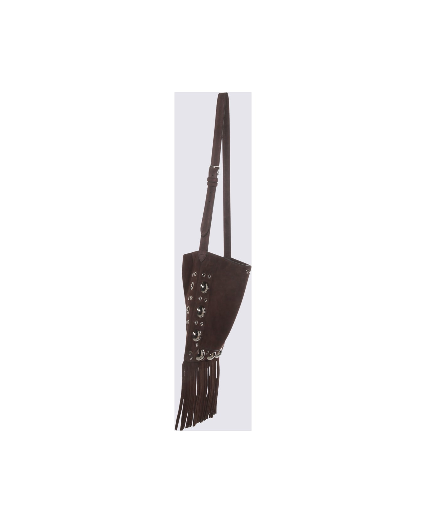 Valentino Garavani Brown Nellcote Suede Crossbody Bag - Dark Brown