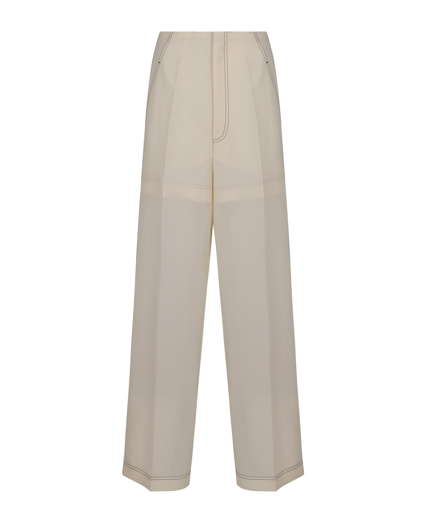Philosophy di Lorenzo Serafini Cotton Blend Trousers - White