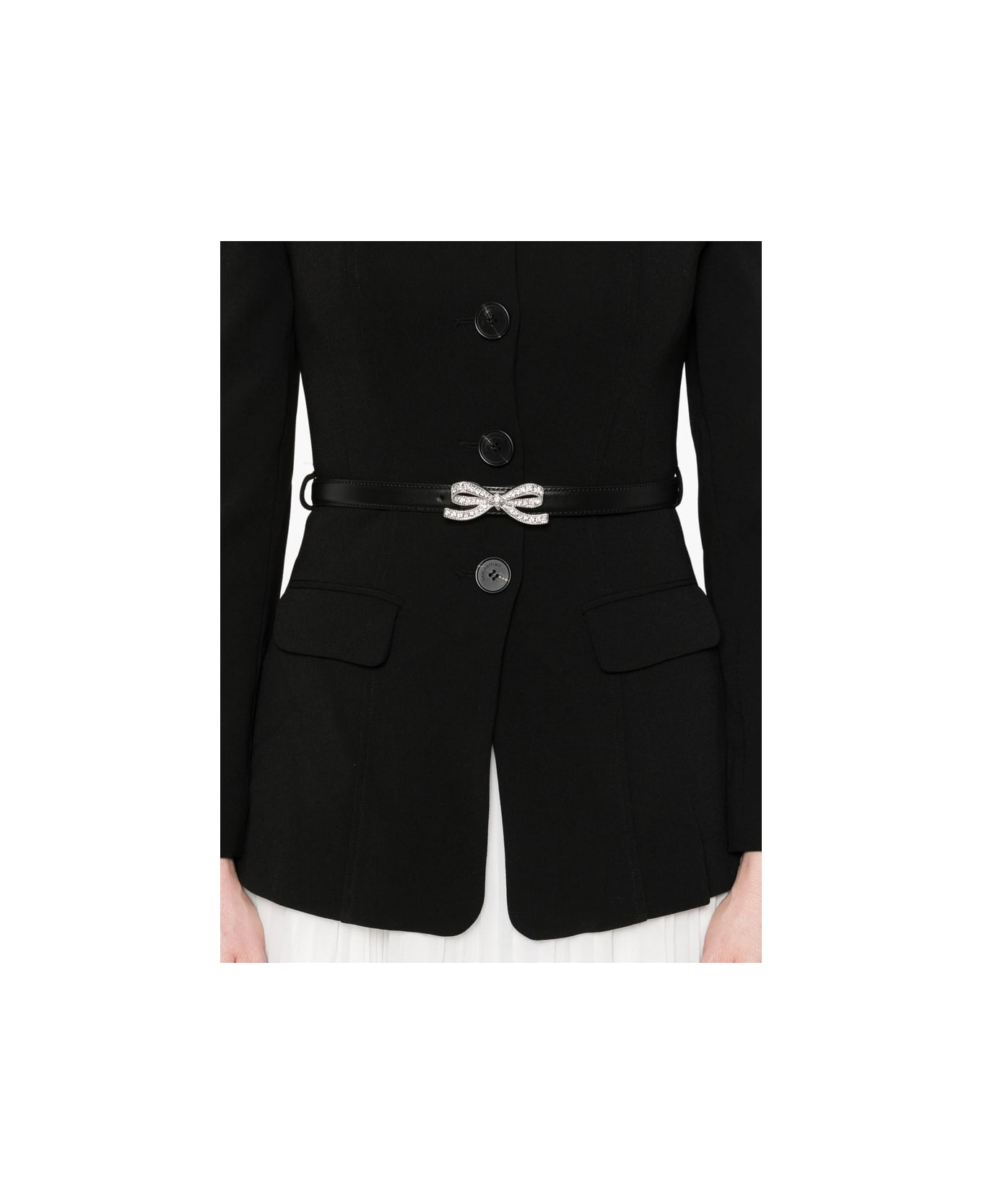 self-portrait Dress - BLACK/WHITE