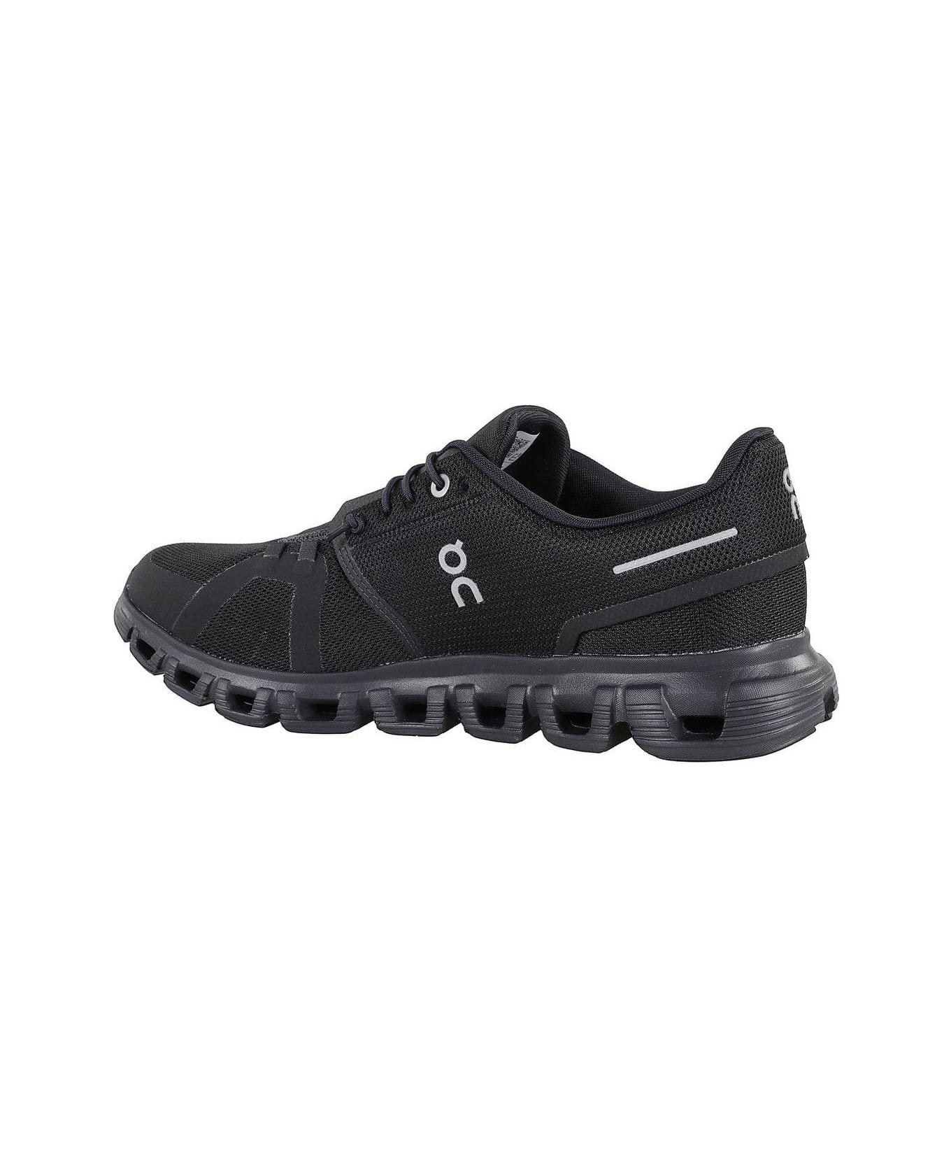 ON Cloud 6 Logo Printed Sneakers - Black