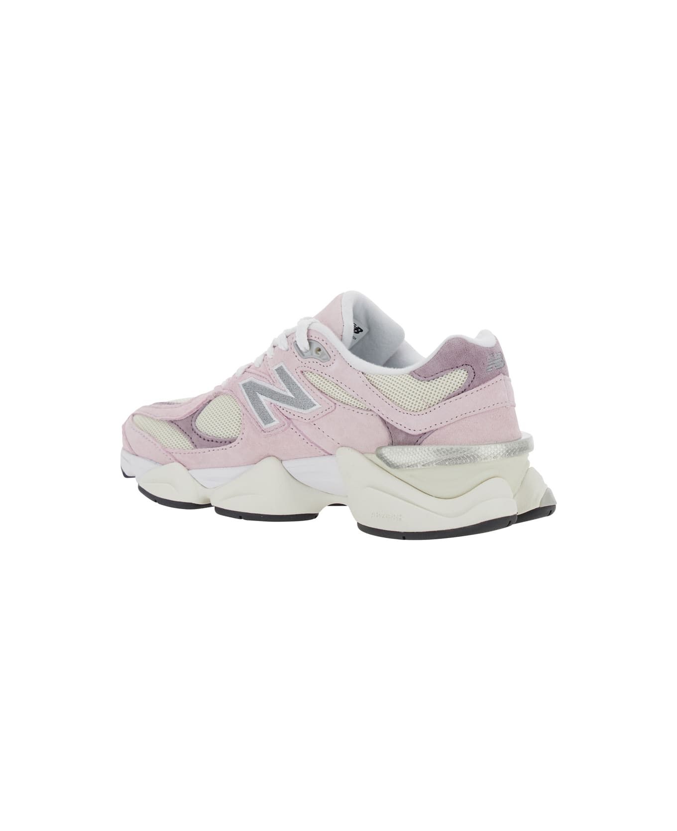 New Balance 
9060
 Pink Sneaker With Side Logo And Chunky Sole In Suede Unisex - Pink
