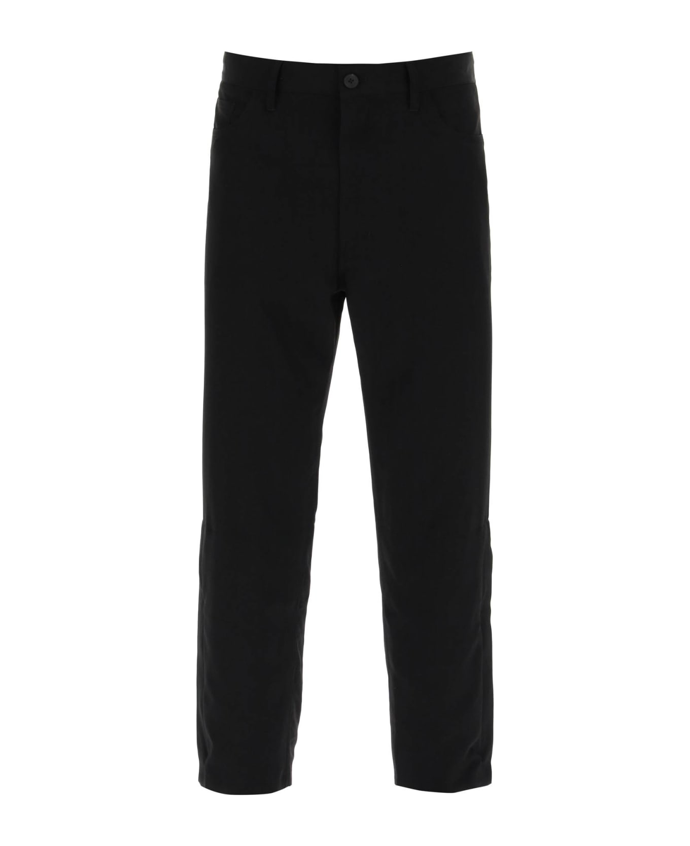 Yohji Yamamoto Fluid Five-pocket Pants - BLACK (Black)