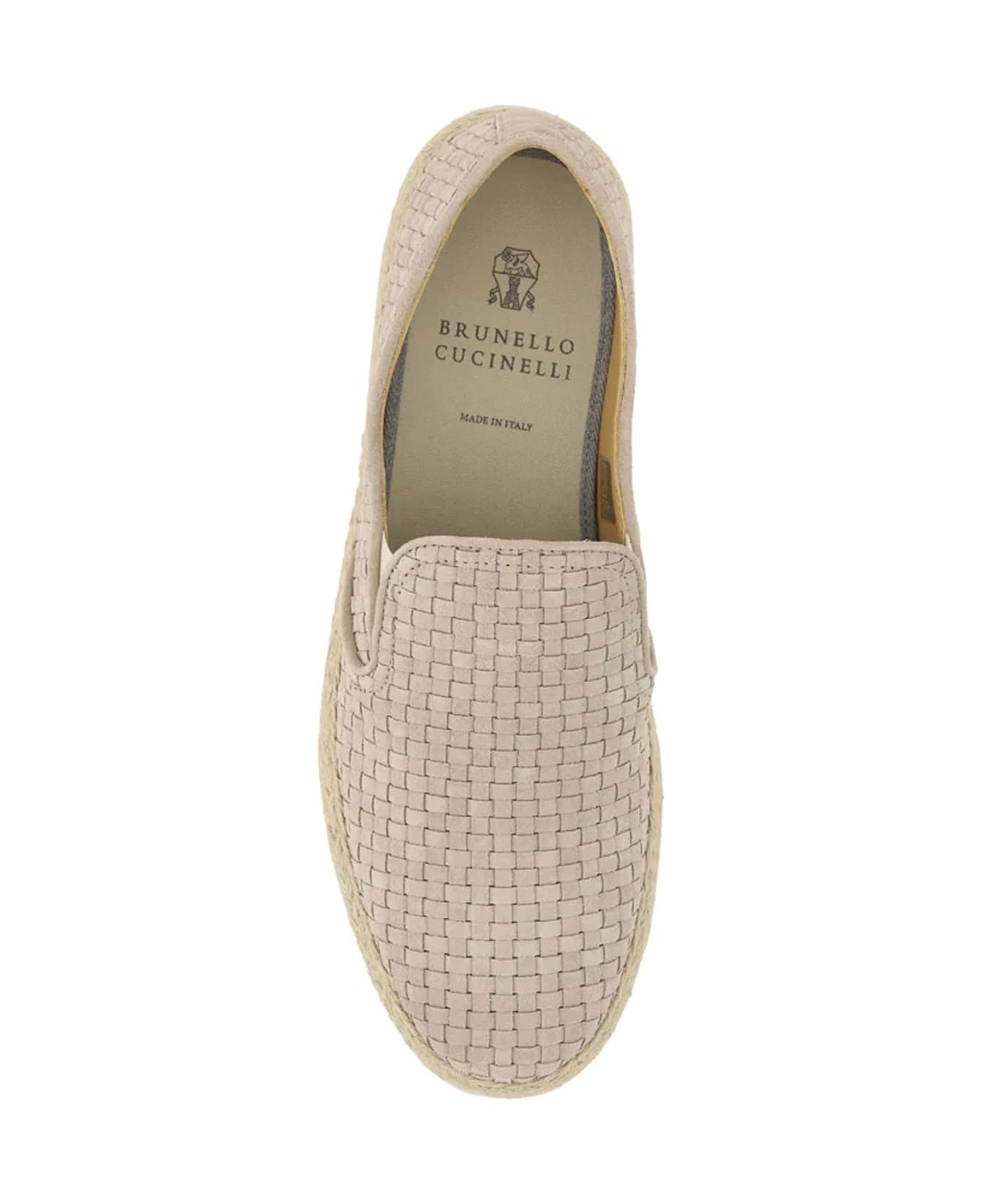 Brunello Cucinelli Leather Loafers - Beige
