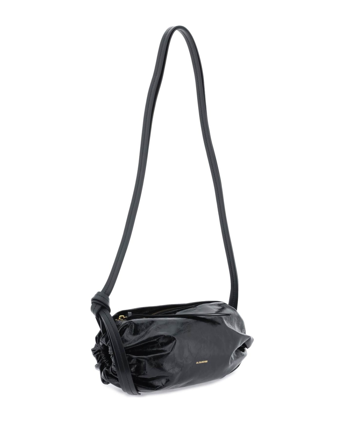 Jil Sander 'crossbody' Small Black Calf Leather Bag - Black