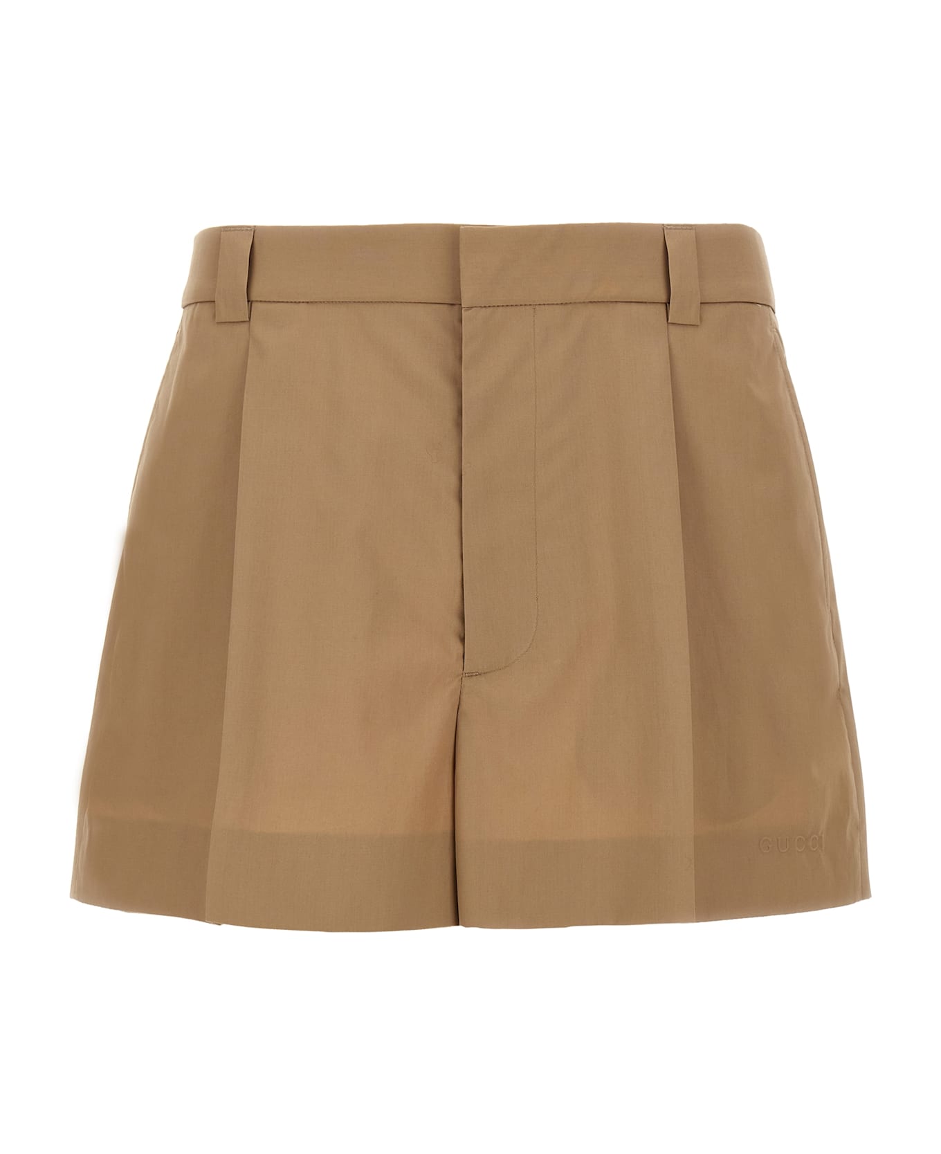 Gucci Cotton Shorts - Beige