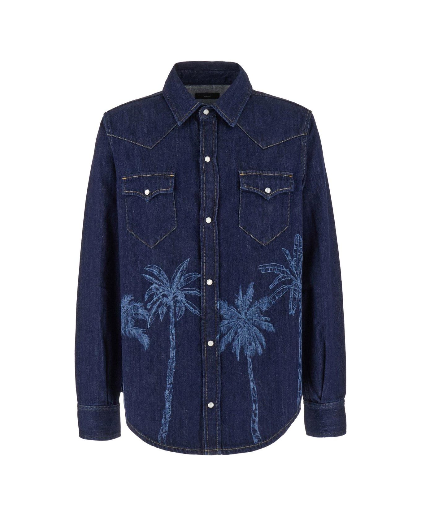 Alanui Graphic Printed Buttoned Shirt - BLUE シャツ