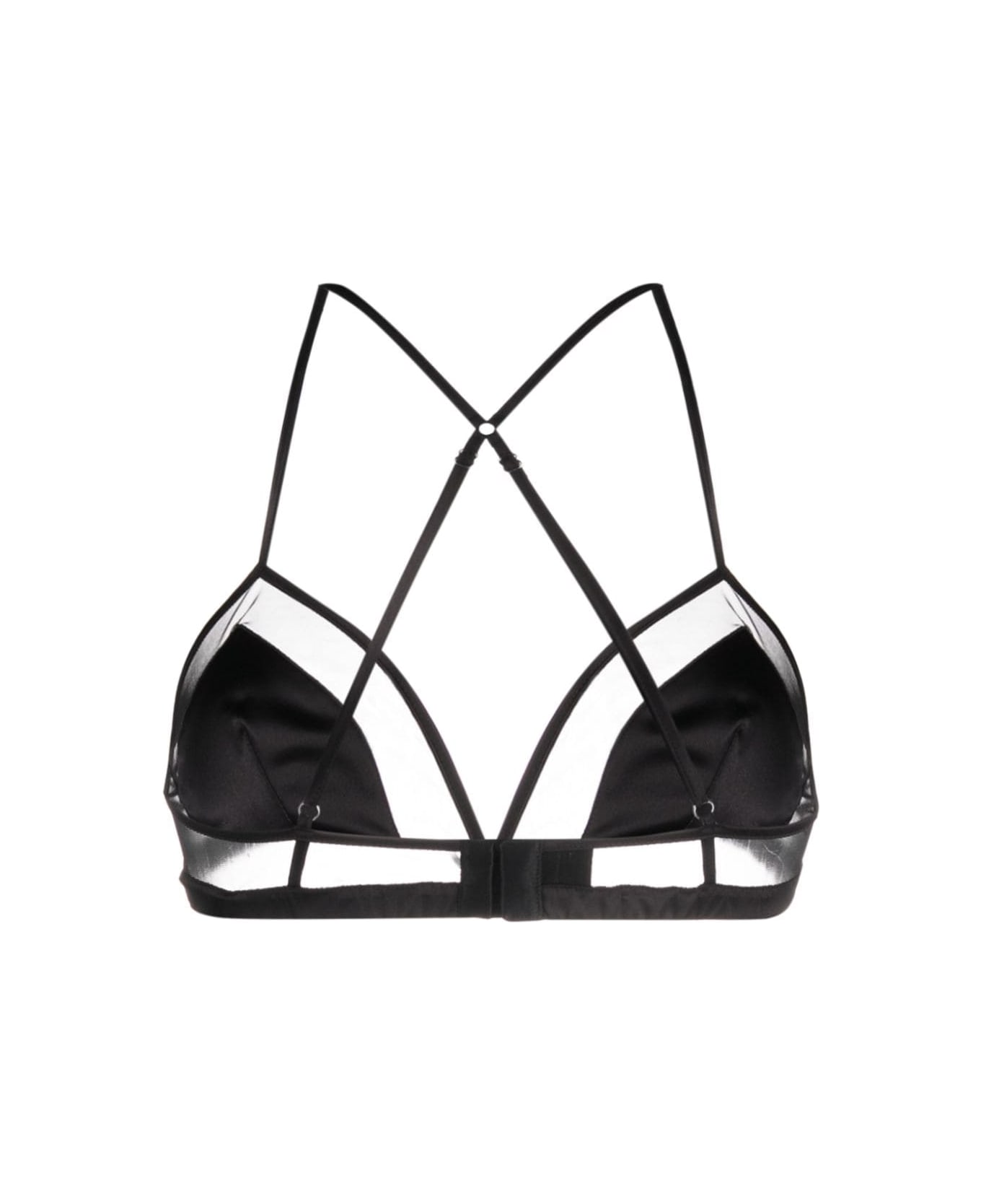 Dolce & Gabbana Silk No Wire Bra - Black