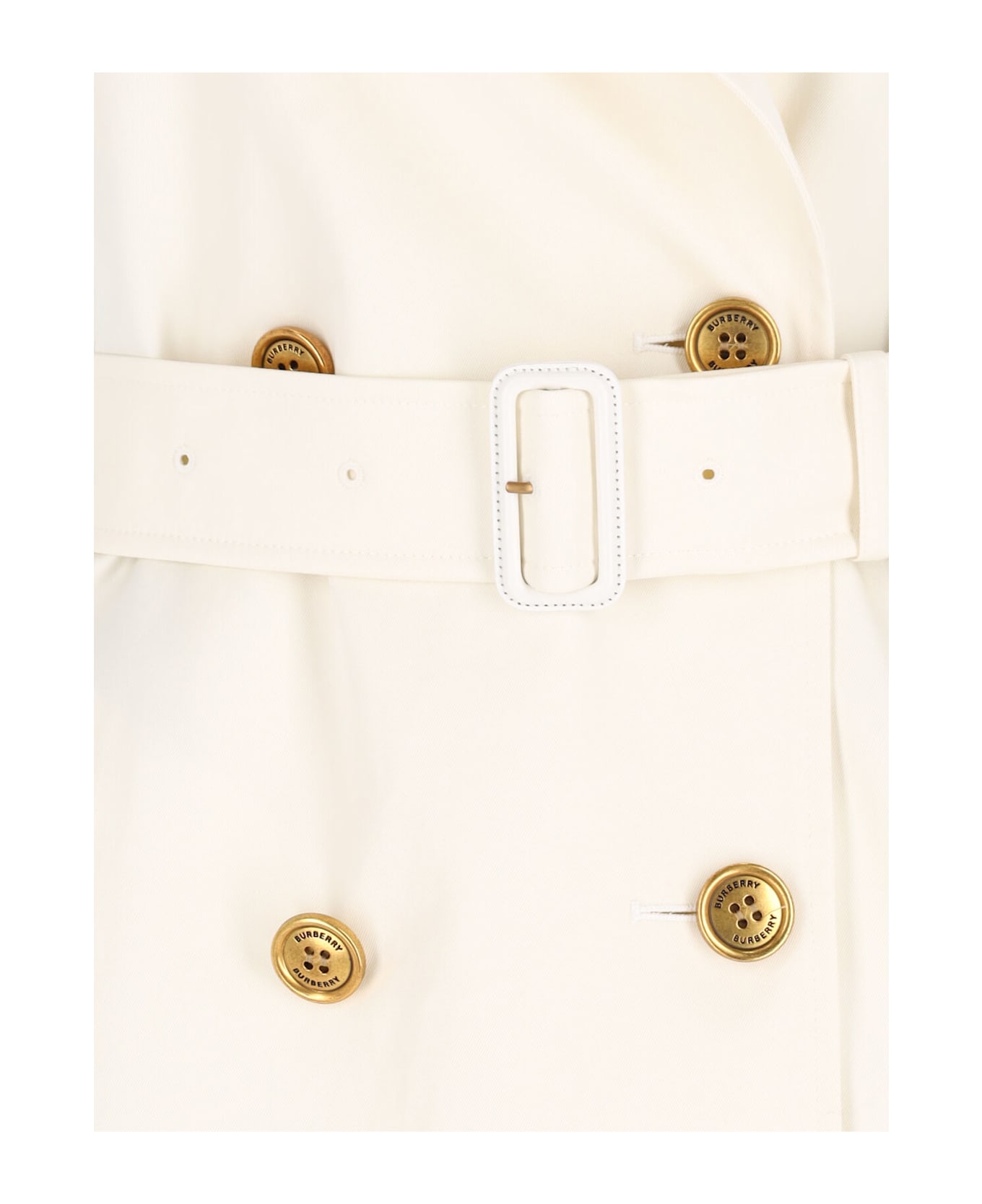 Burberry Kensington Trench Coat - White