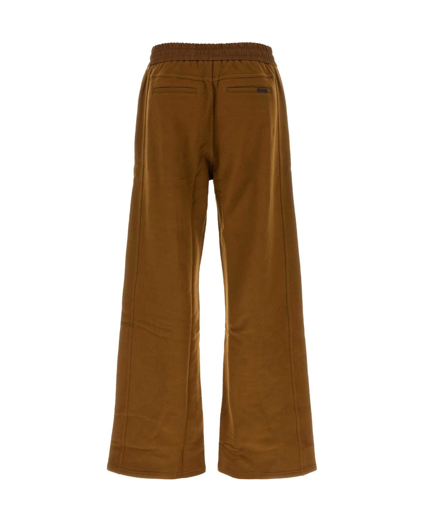 Saint Laurent Brown Cotton Joggers - MORDOREKAKI