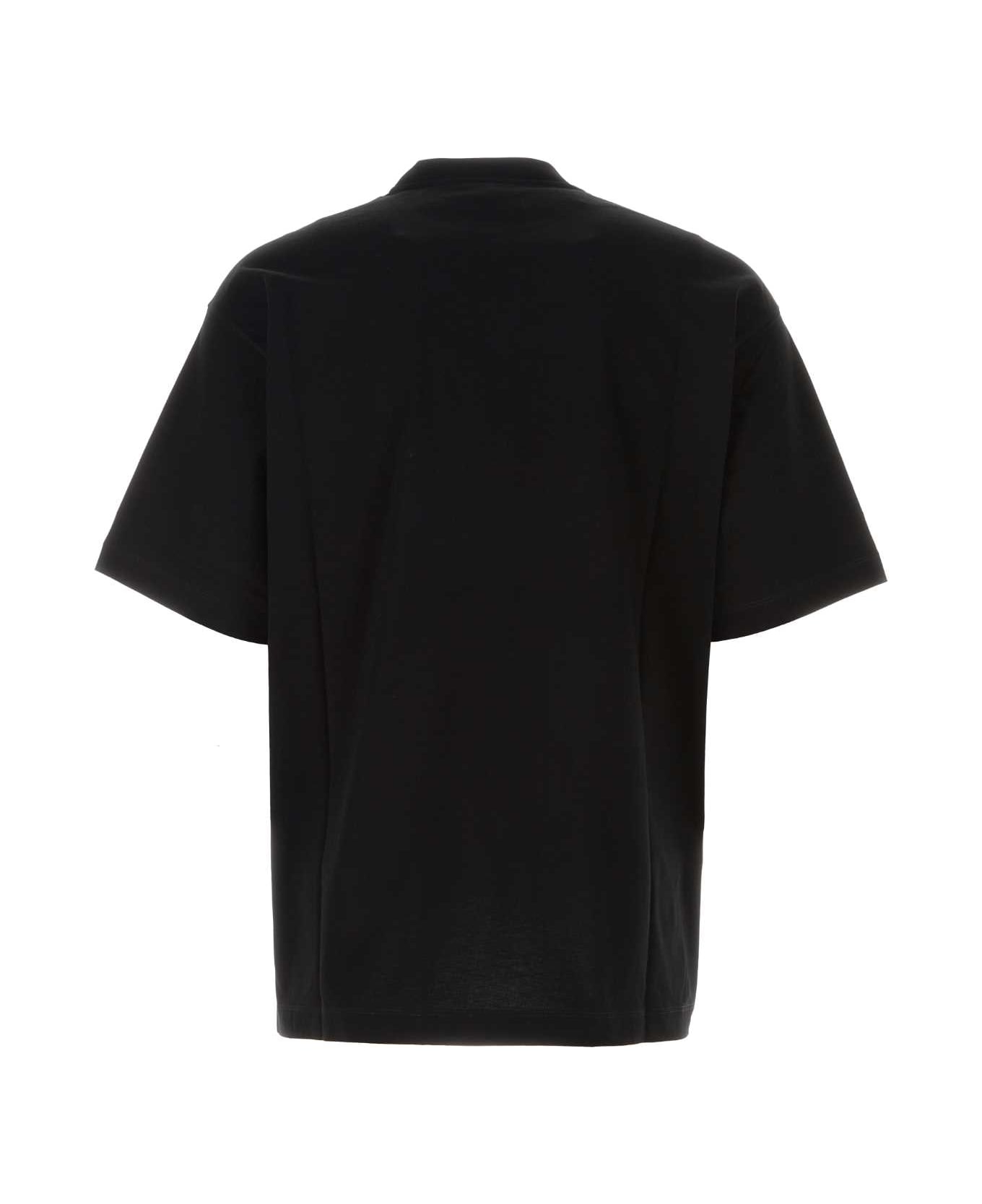 Versace Black Cotton T-shirt - BLACKPRINT シャツ