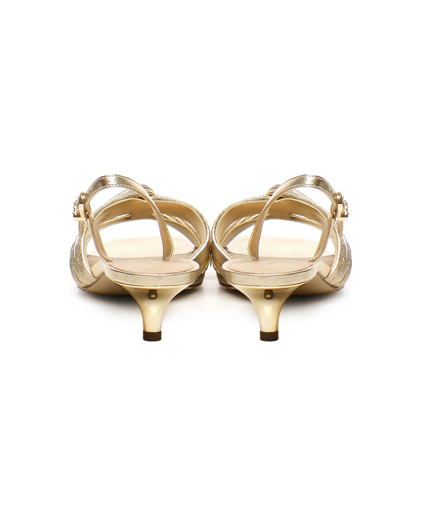 MICHAEL Michael Kors Alessia Sabot Sandals - Golden