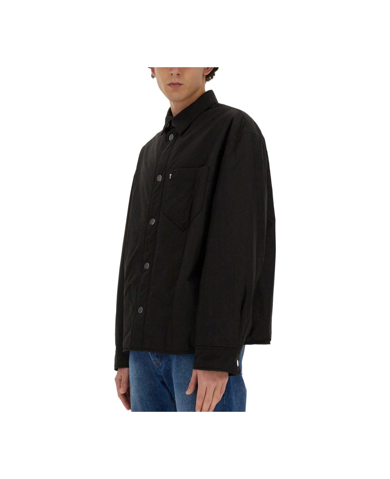 Ami Alexandre Mattiussi Paris Logo Plaque Jacket - BLACK ジャケット