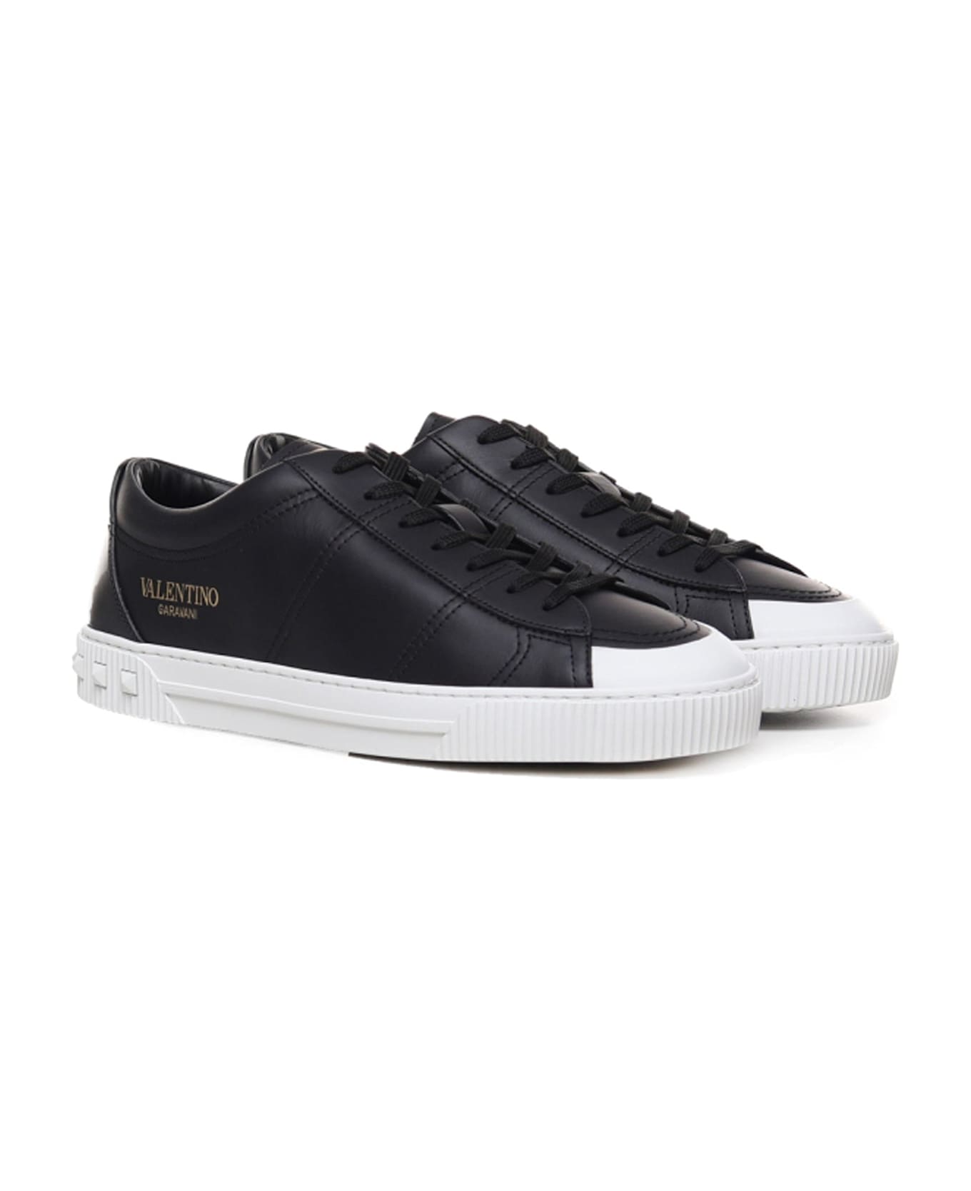 Valentino Garavani Garavani Leather Sneakers - Black